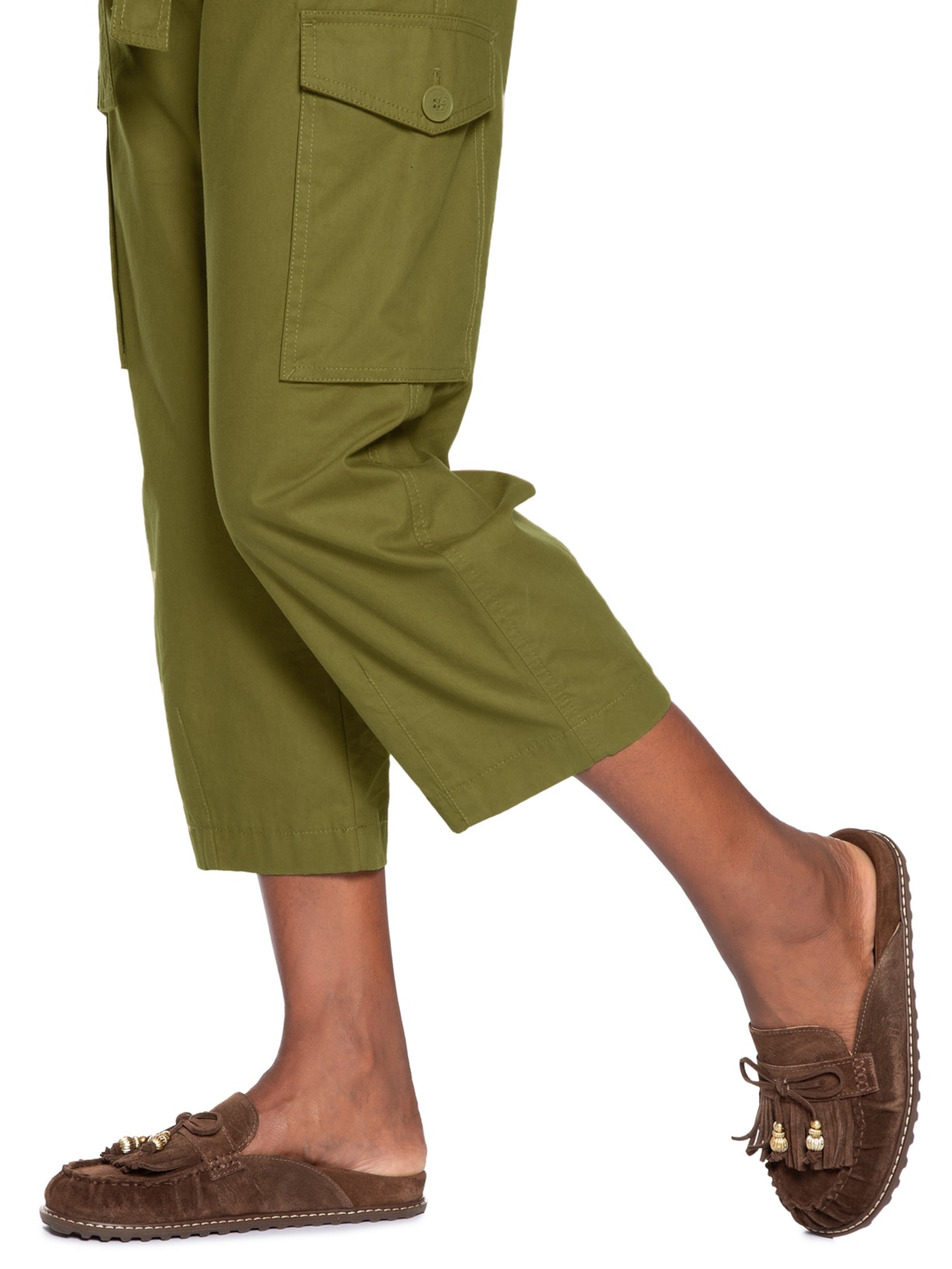 Sapato Feminino Mule Camurça Marrom Luiza Barcelos