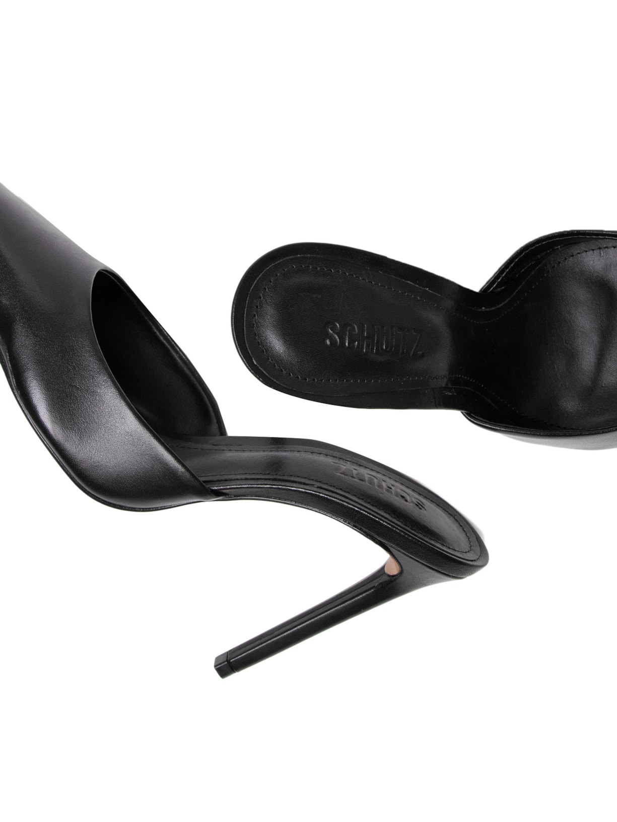 Sapato Feminino Mule Salto Alto Preto Schutz