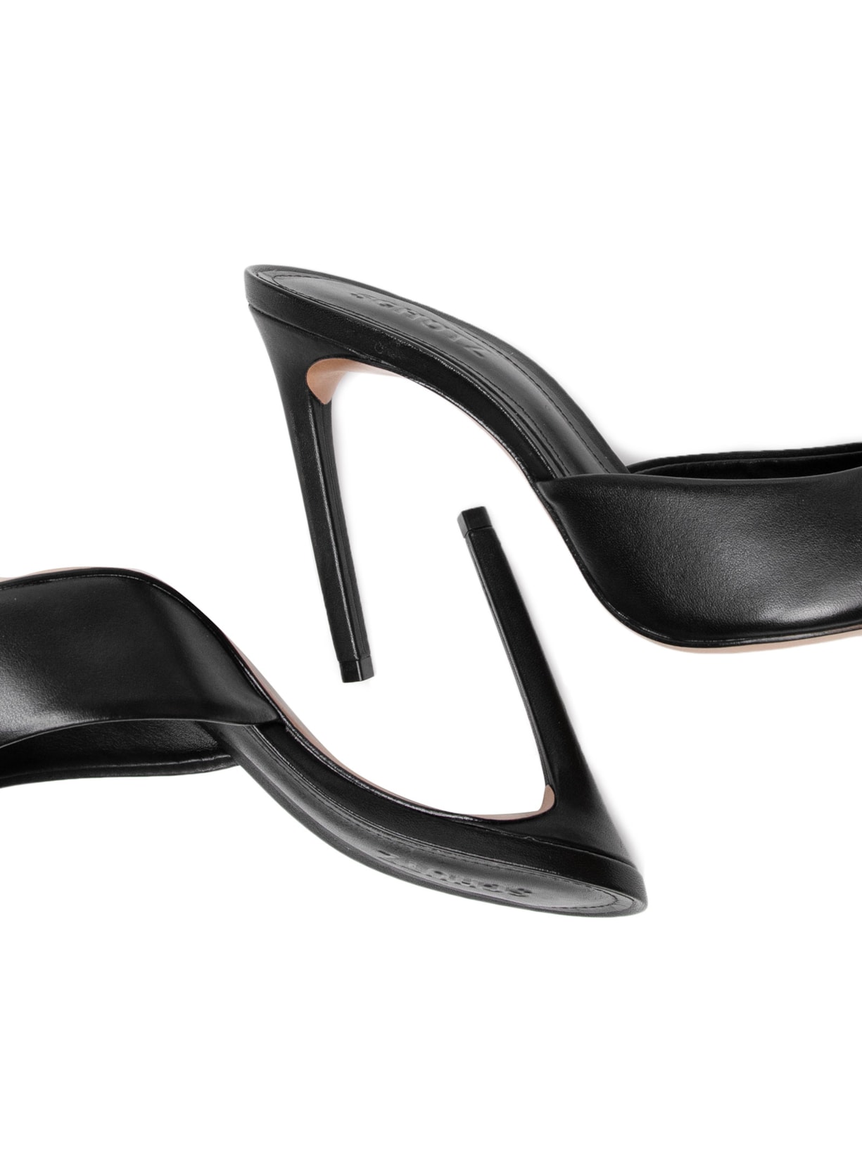 Sapato Feminino Mule Salto Alto Preto Schutz