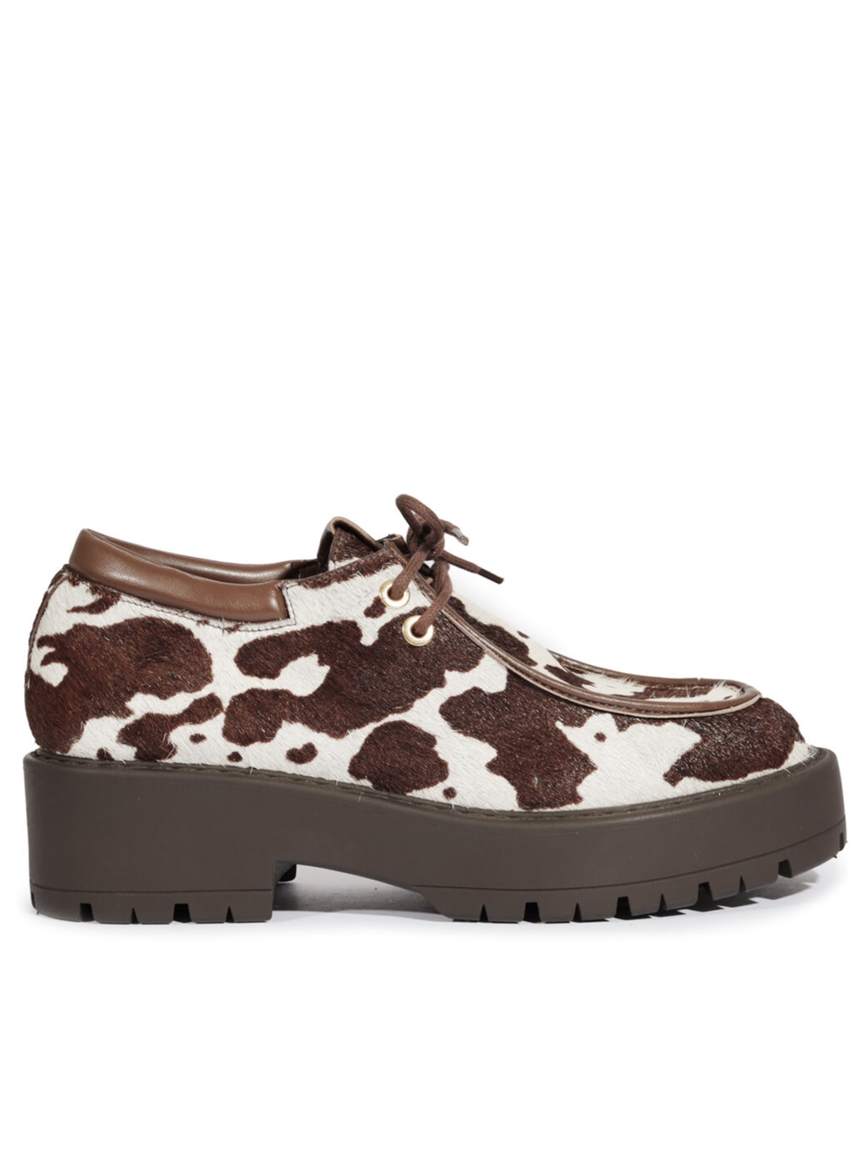 Sapato Feminino Oxford Andrea Animal Print Schutz