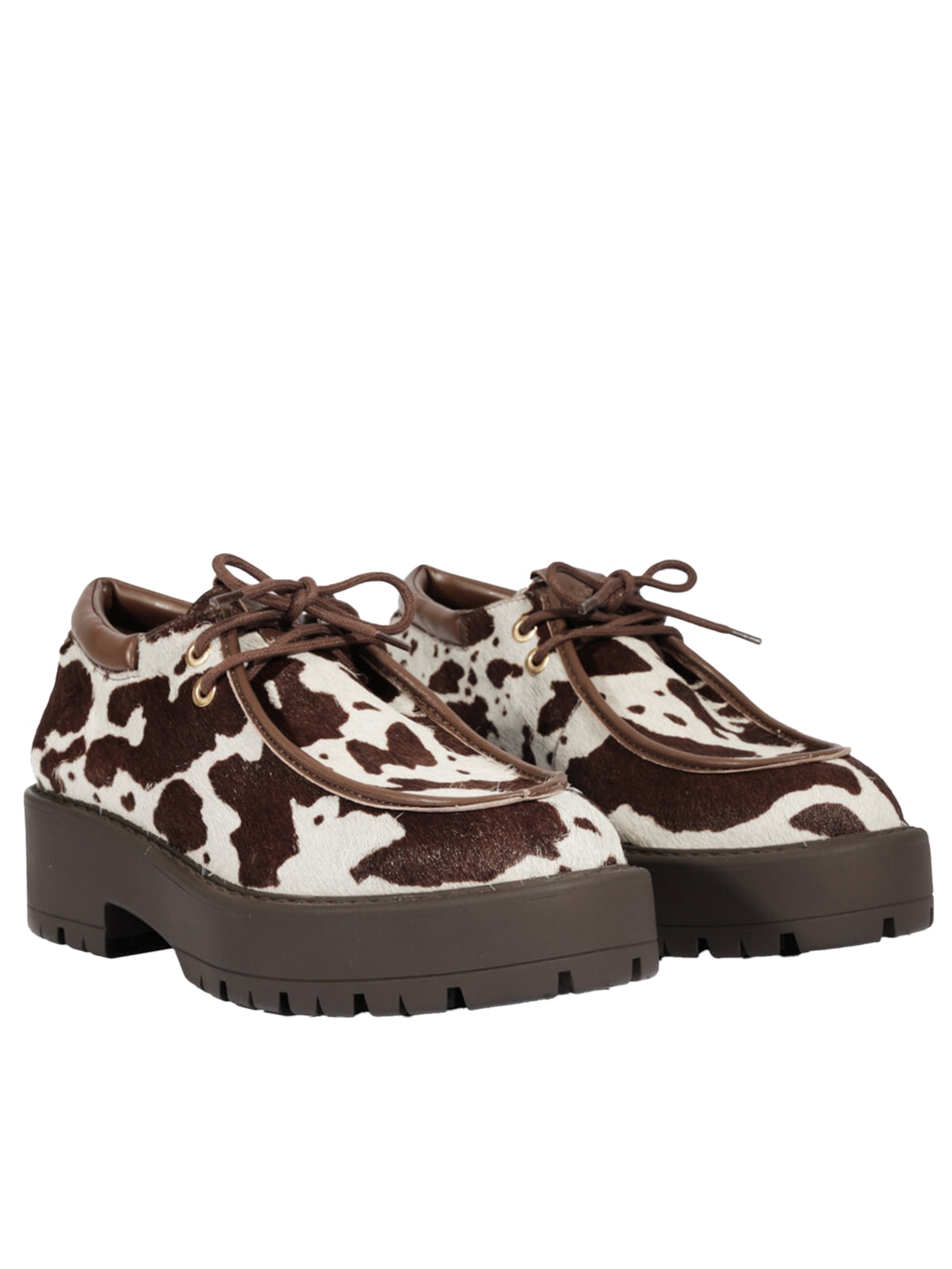 Sapato Feminino Oxford Andrea Animal Print Schutz