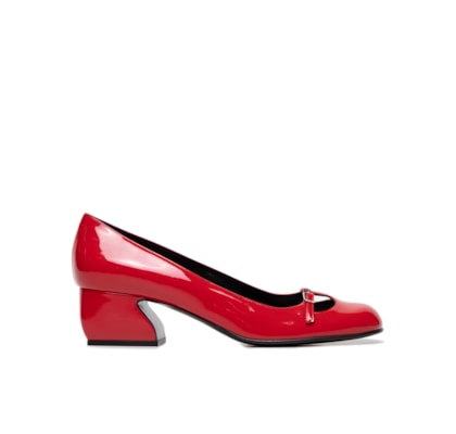 Sapato Feminino Pumps Carmínio - Vermelho
