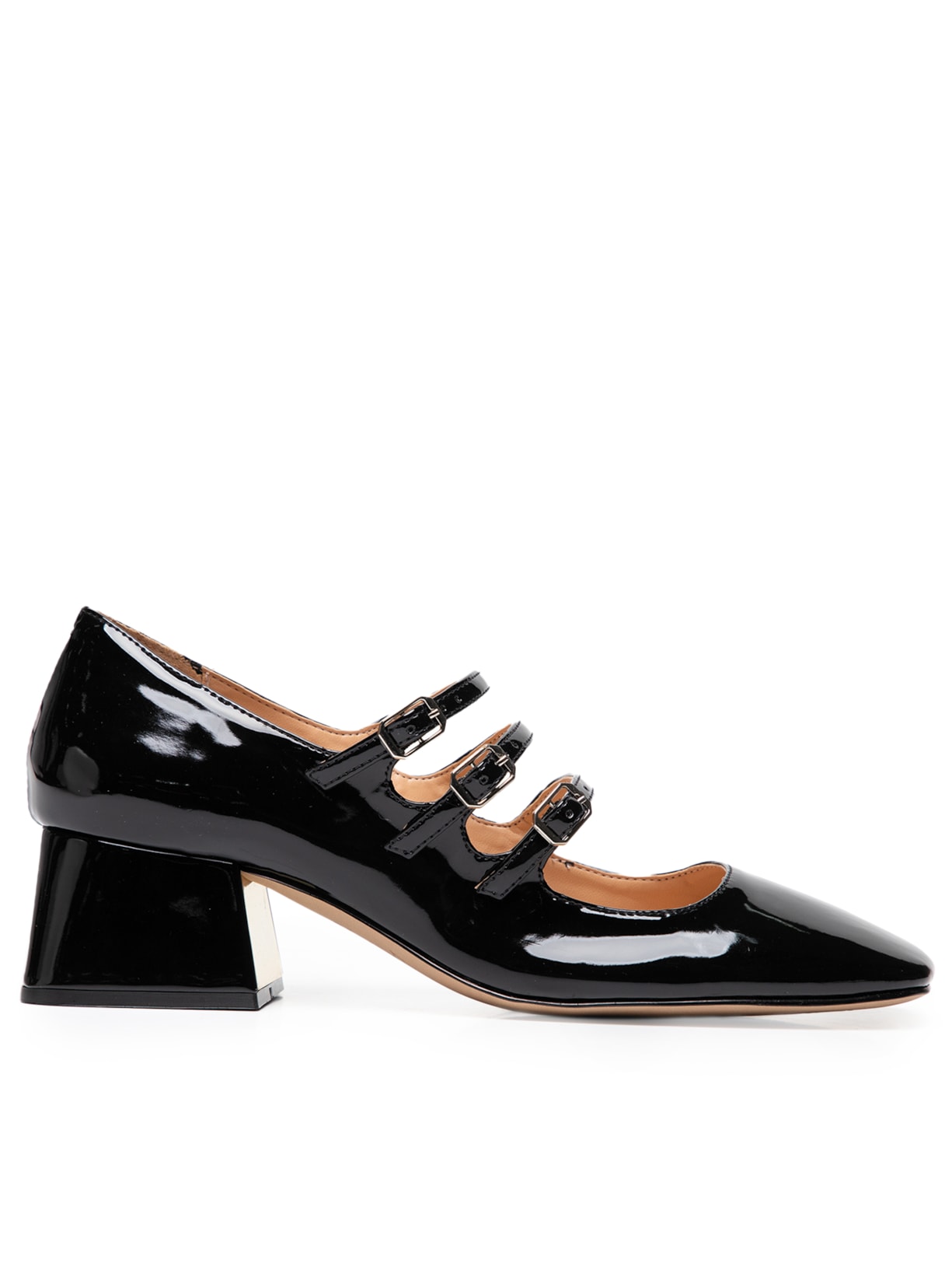Sapato Feminino Salto Baixo Mary Jane - Preto