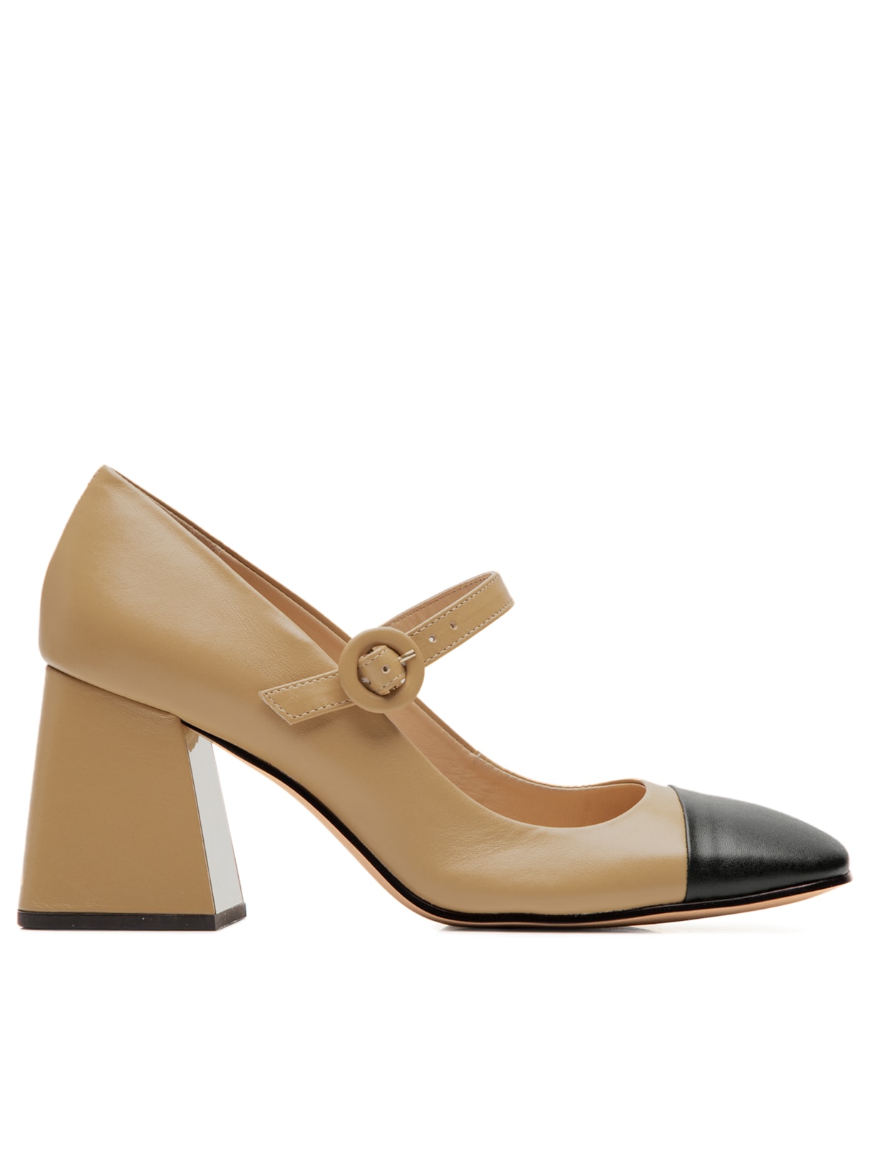 Sapato Feminino Salto Grease - Bege