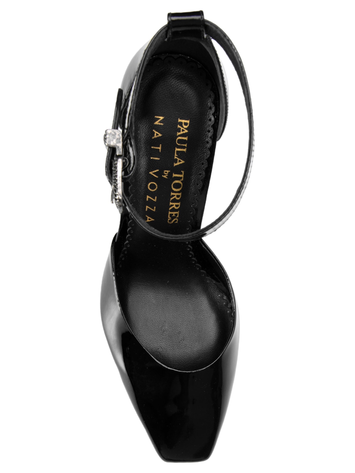 Sapato Feminino Scarpin Ayla + Nati Vozza Preto Paula Torres + Nati Vozza