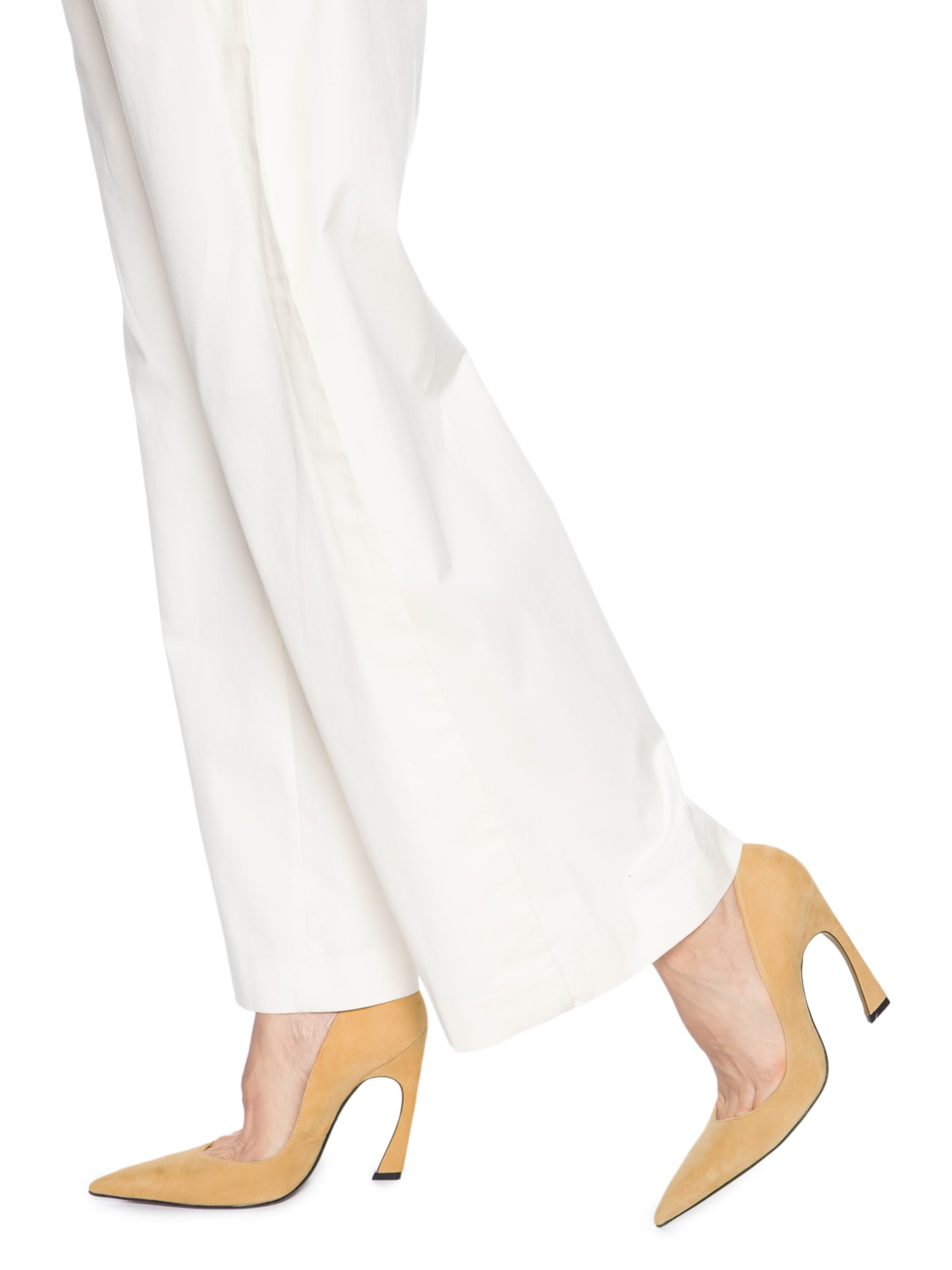 Sapato Feminino Scarpin Camurça Cabra Amarelo Schutz