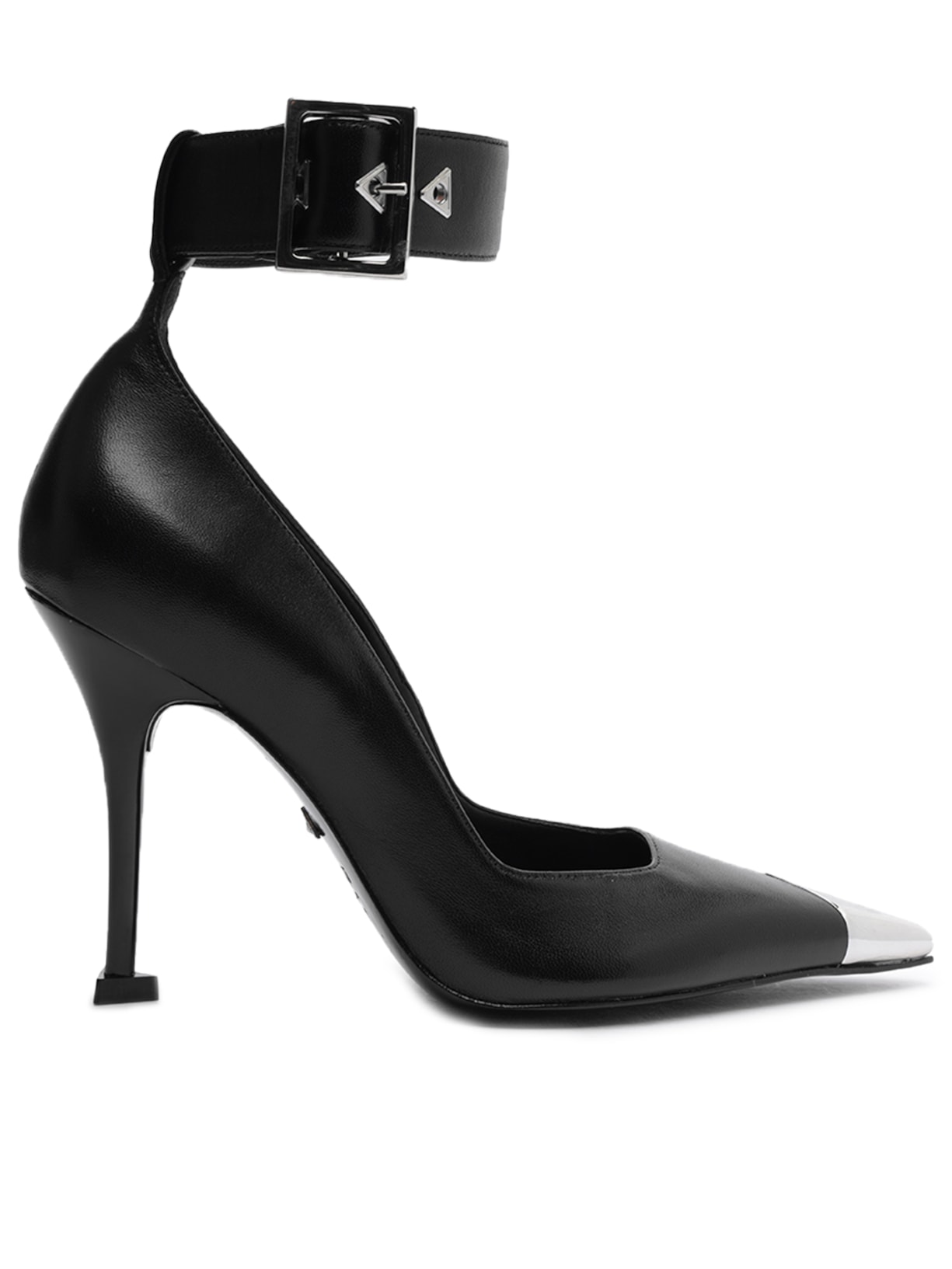 Sapato Feminino Scarpin Darla Salto Alto Fino Couro - Preto