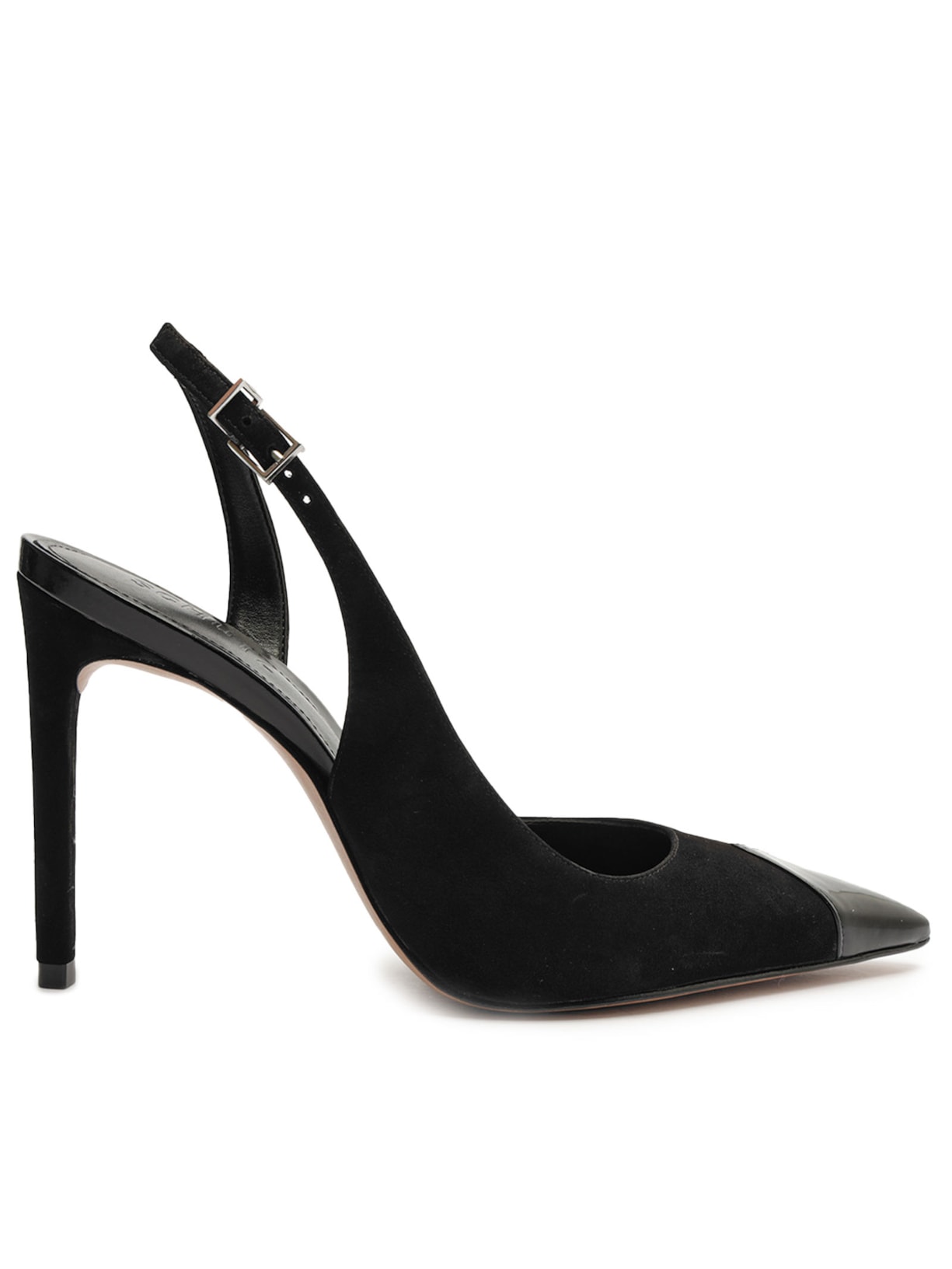 Sapato Feminino Scarpin Elfie Camurça - Preto