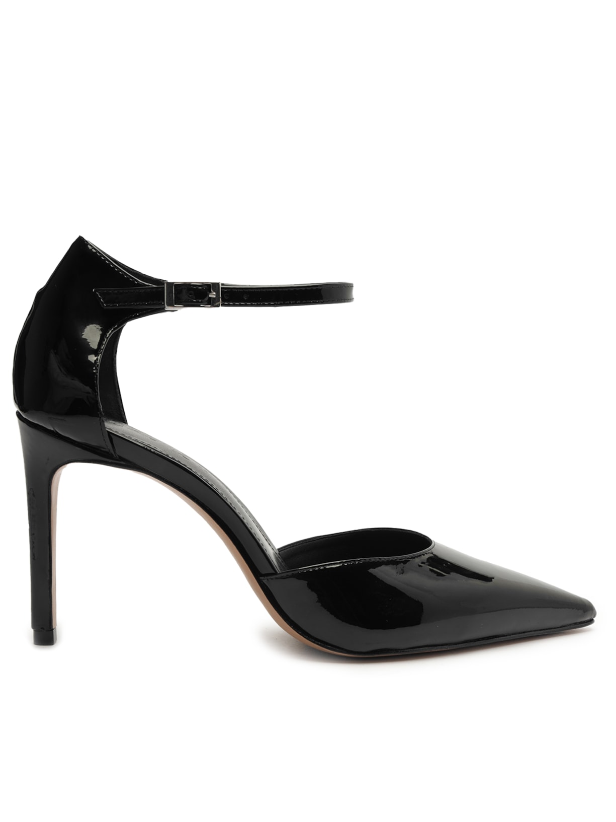 Sapato Feminino Scarpin Salto Alto Verniz - Preto