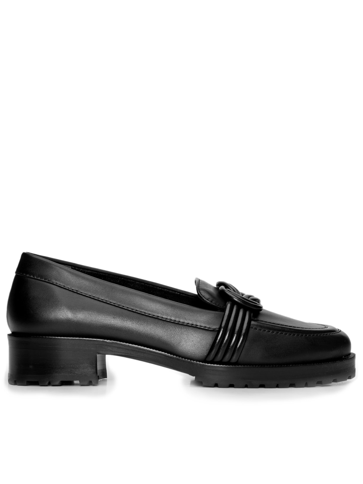 Sapato Feminino Vicky Chunk Loafer - Preto