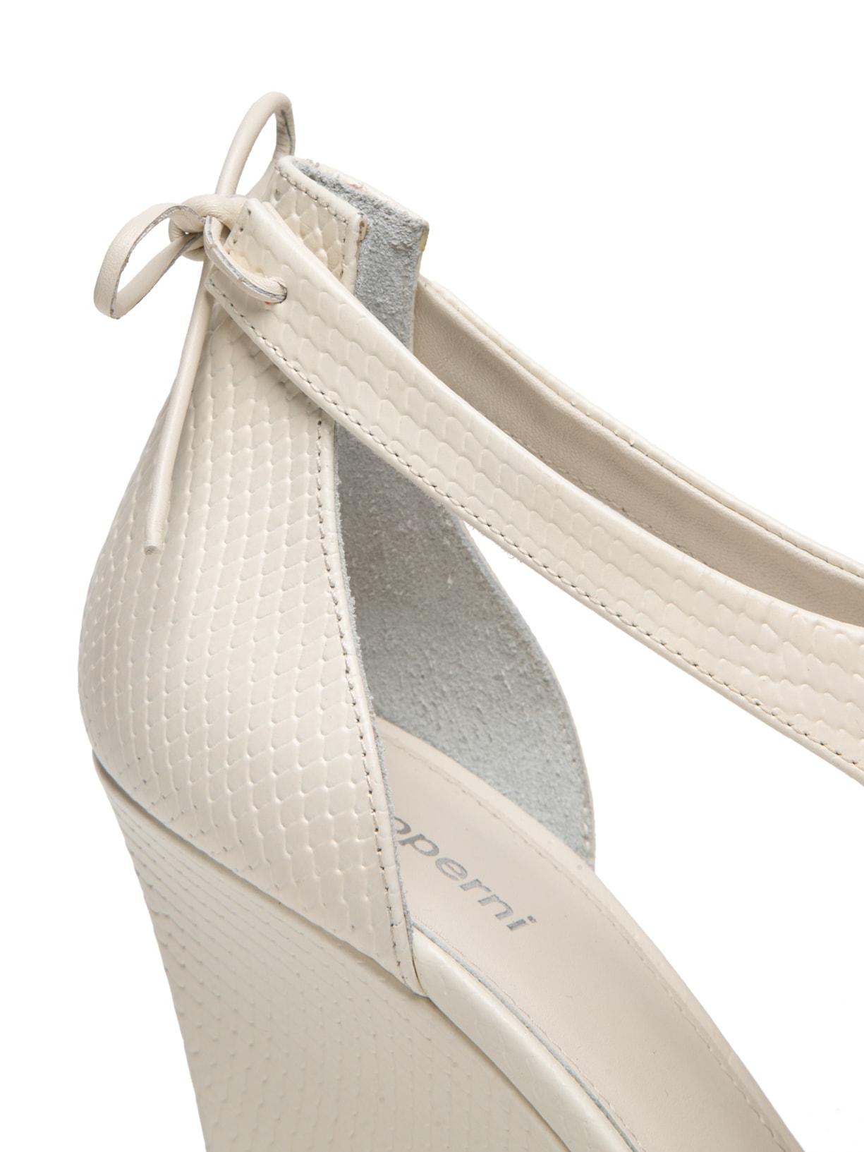 Sapato Feminino Wedge Stiletto Branco Coperni