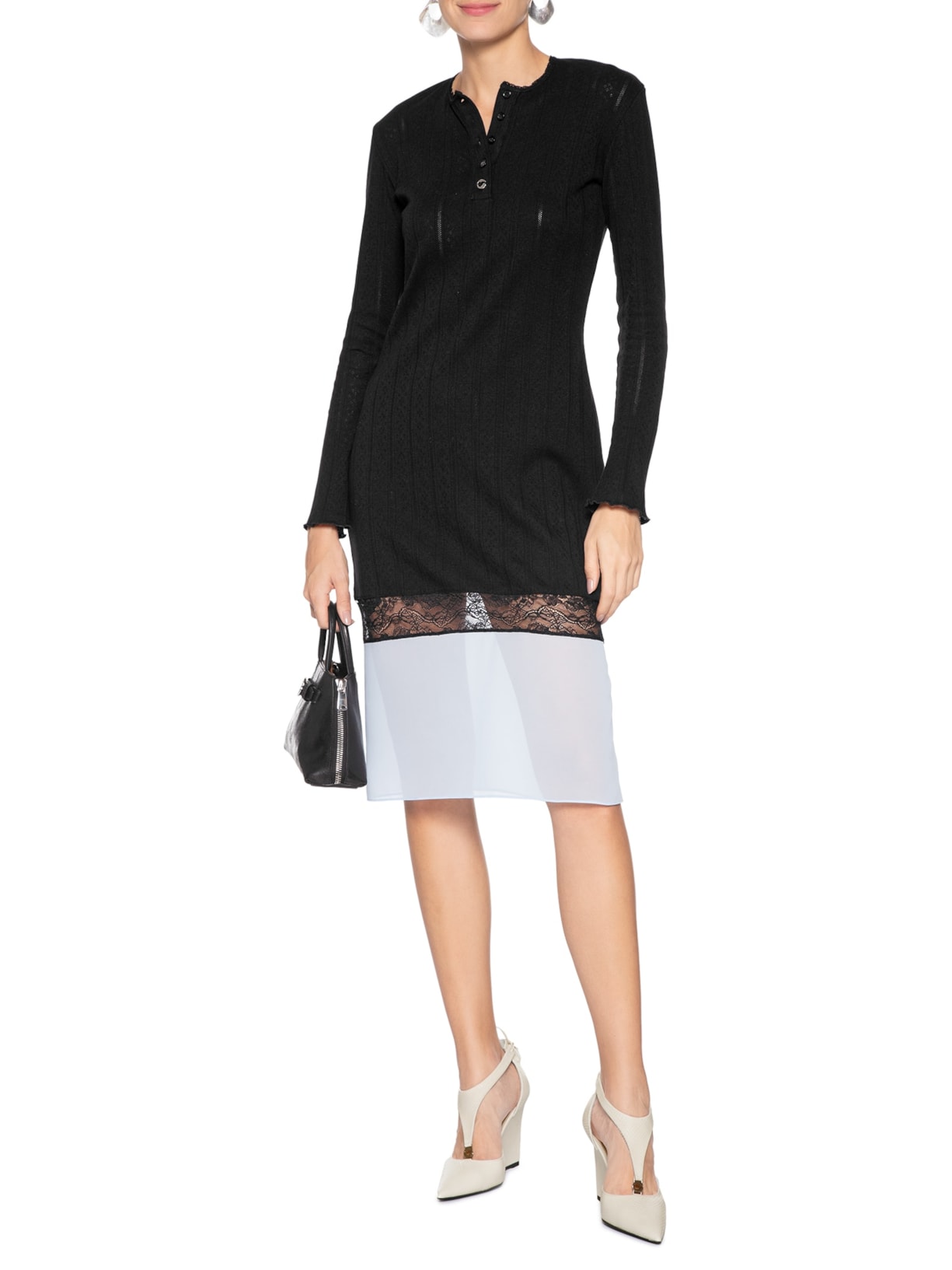 Sapato Feminino Wedge Stiletto Branco Coperni