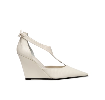 Sapato Feminino Wedge Stiletto - Branco
