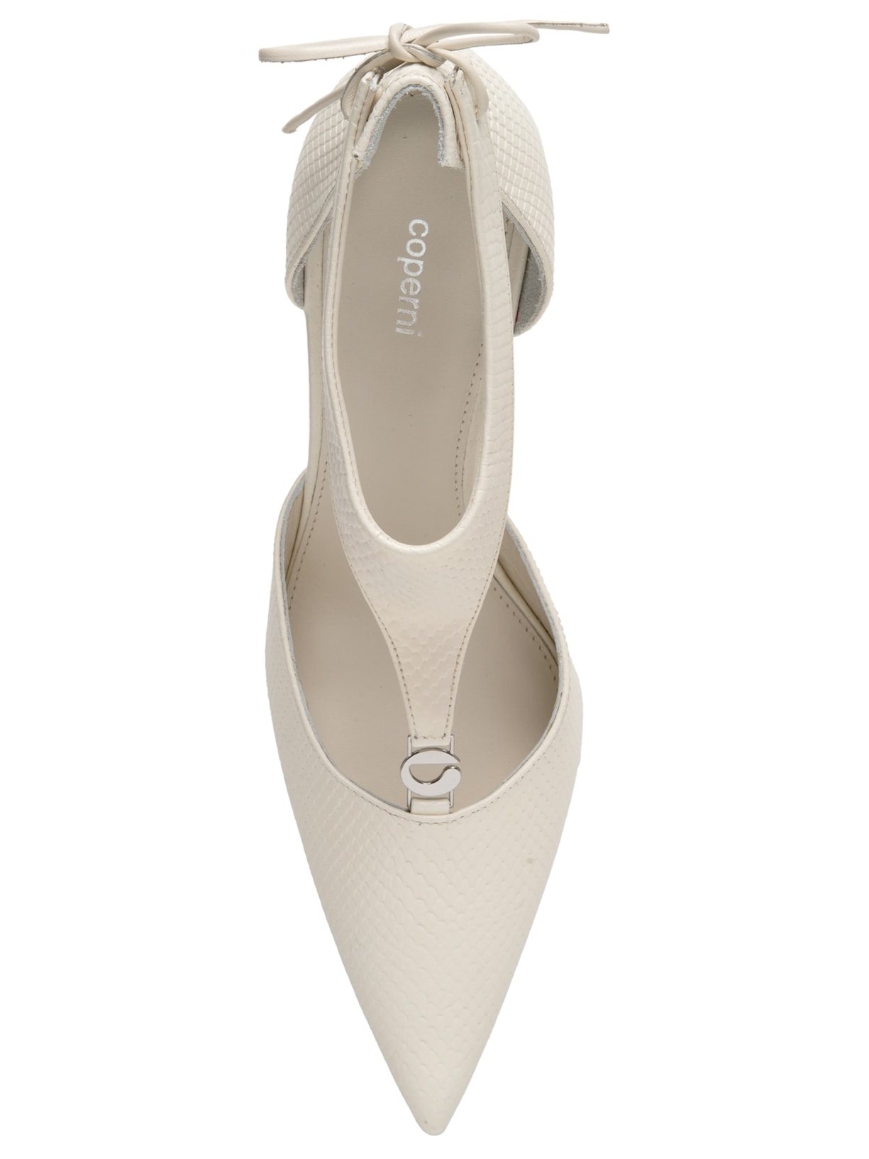 Sapato Feminino Wedge Stiletto Branco Coperni