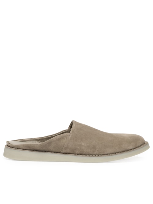 Sapato Masculino Babuche Camurça Crepe - Bege