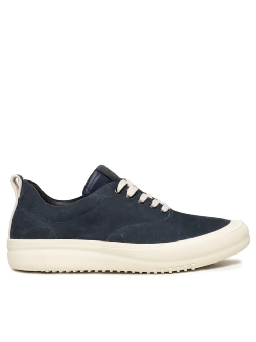 Sapato Masculino Casual Em Couro Legítimo - Azul