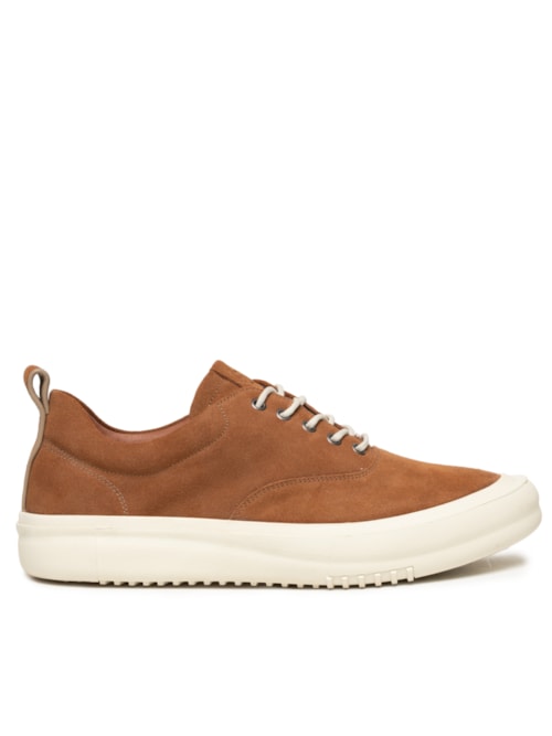 Sapato Masculino Casual Em Couro Legítimo - Marrom