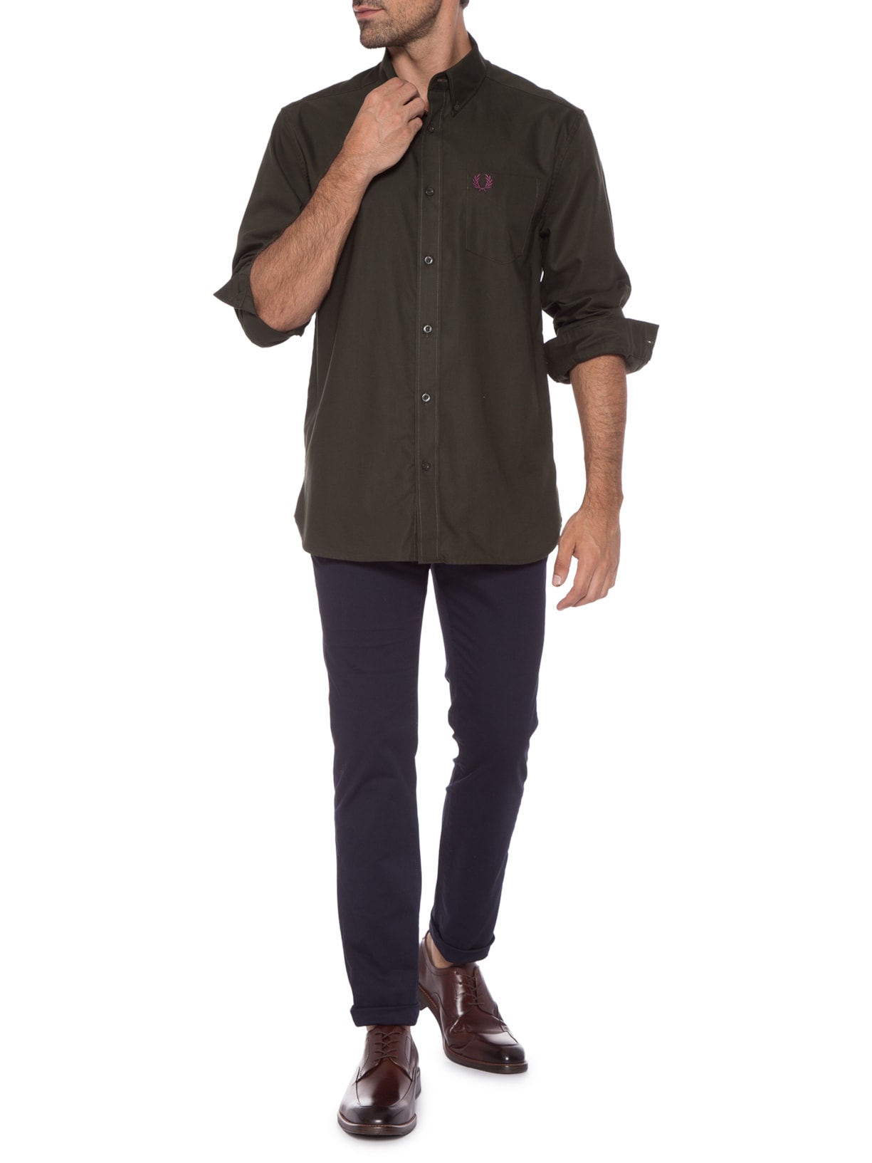 Sapato Masculino Derby Andrews Whisky Marrom Brogan