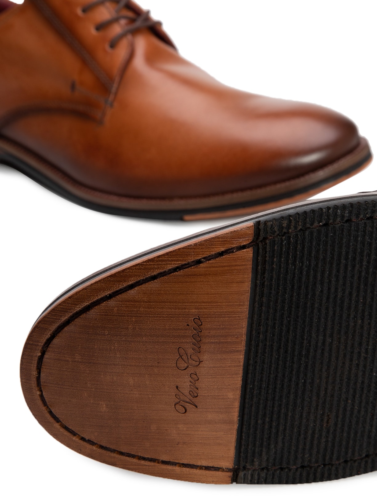 Sapato Masculino Derby Couro Marrom '2 Essential