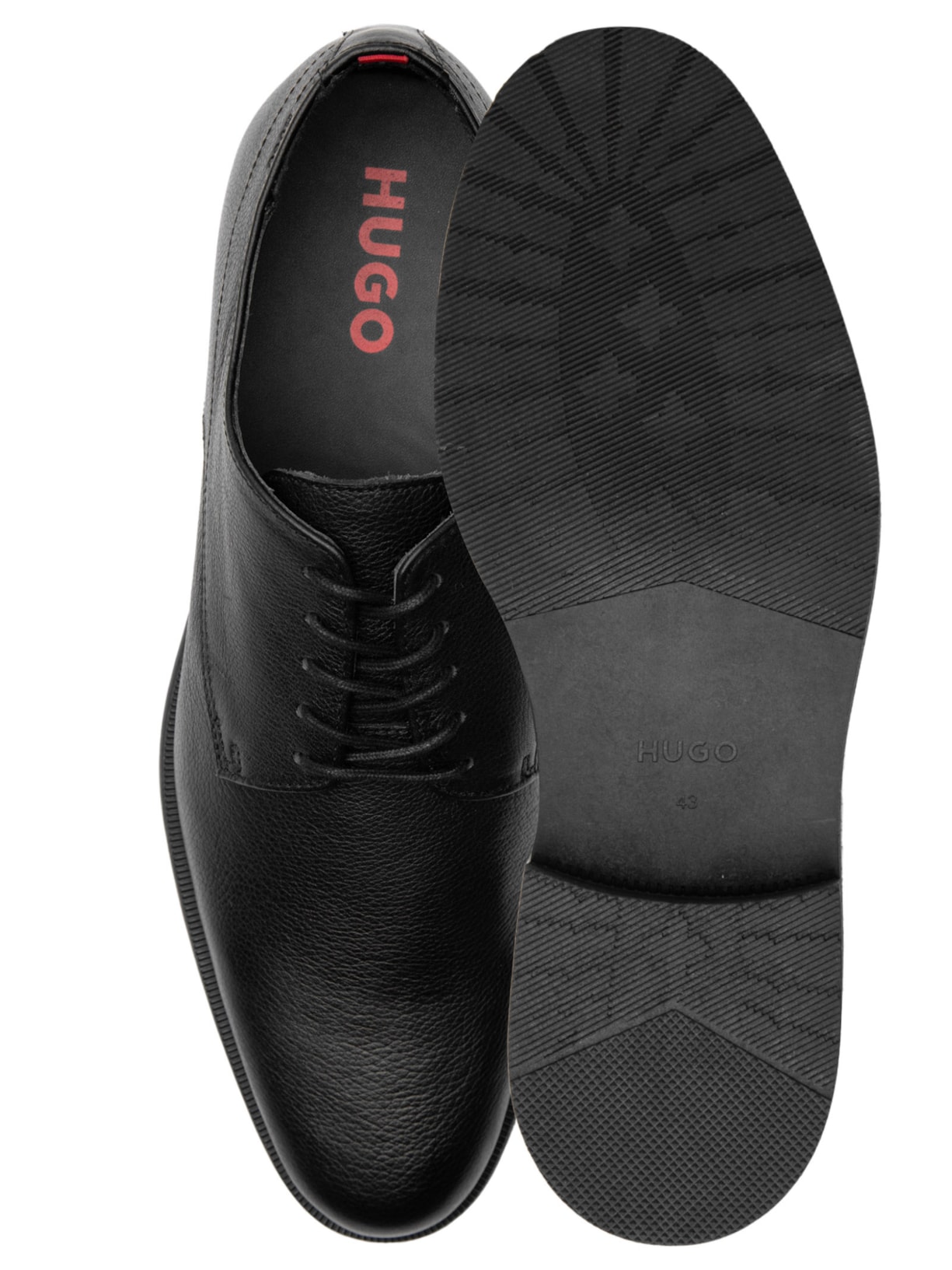 Sapato Masculino Derby Kyron Preto Hugo