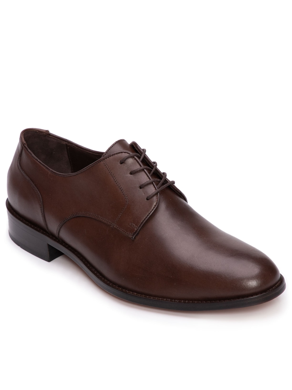 Sapato Masculino Derby Liso Marrom Trecolli