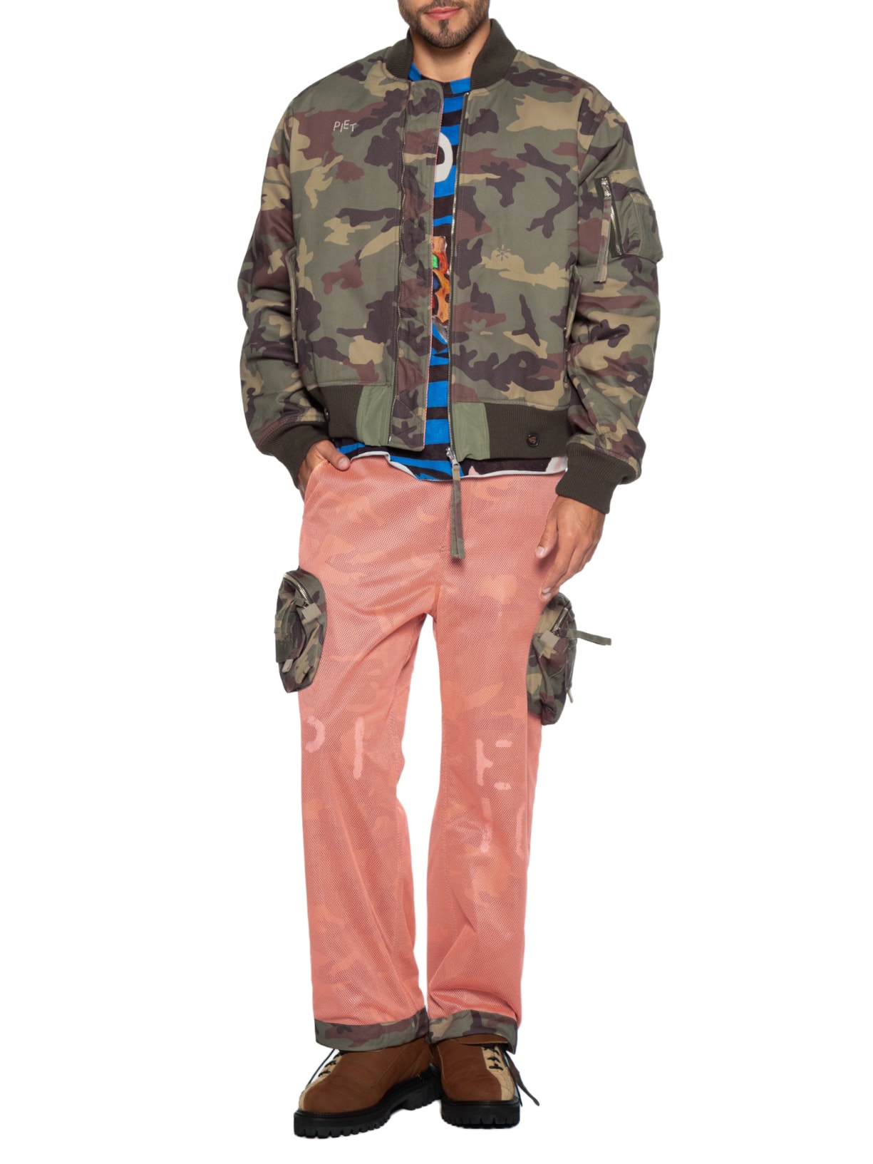 Sapato Masculino Derby Soccer Bege Piet + Kidsuper