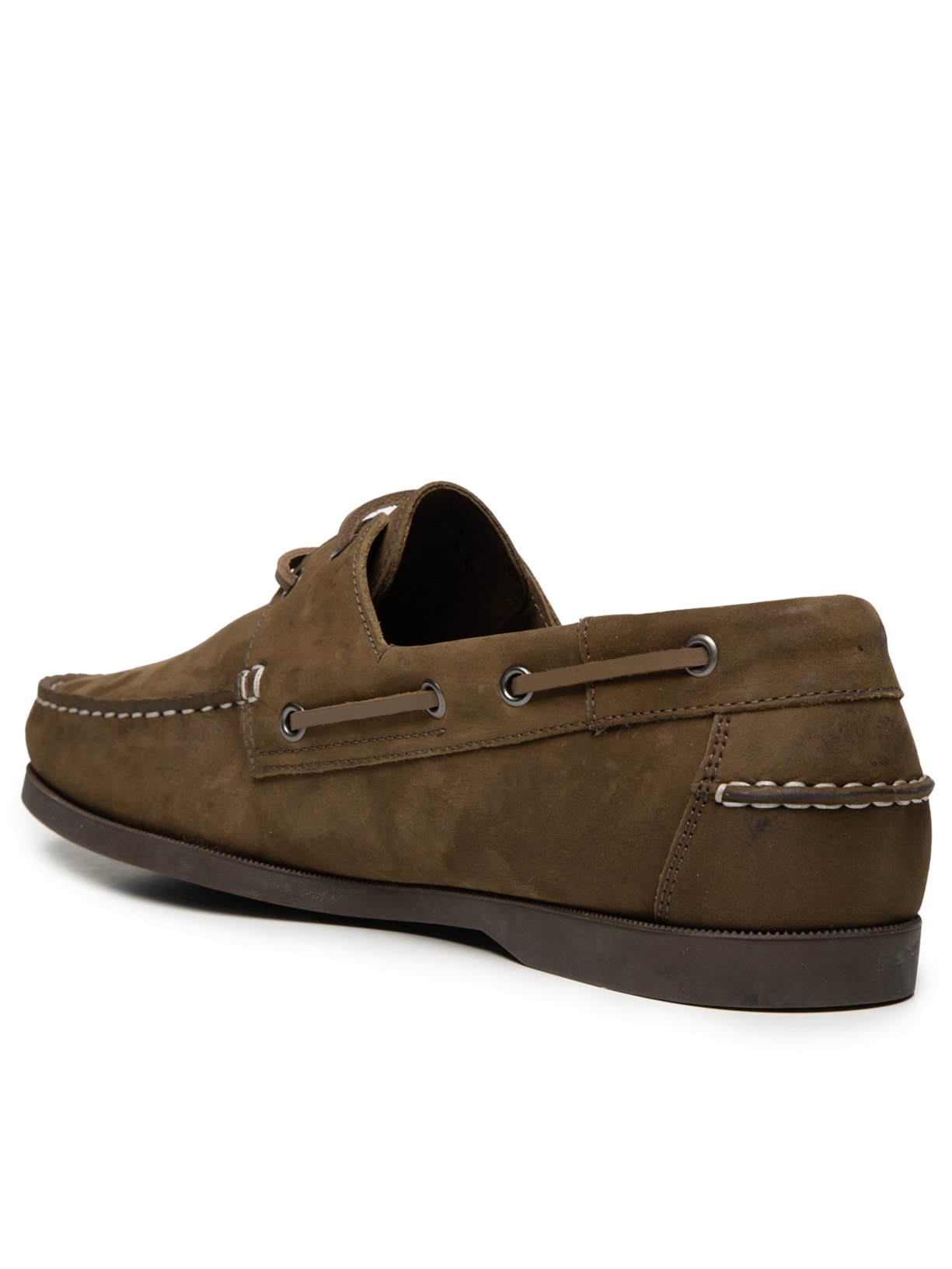 Sapato Masculino Dockside Náutico Em Suede Marrom '2 Essential