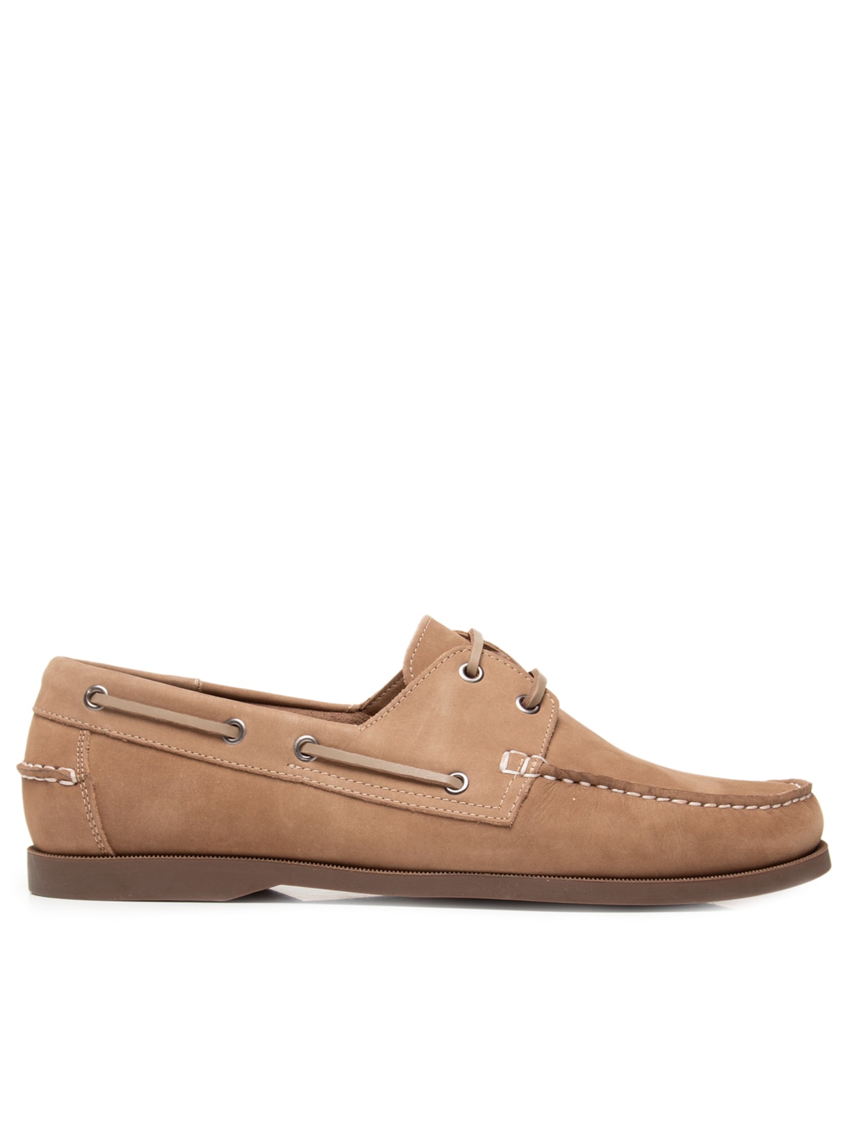 Sapato Masculino Dockside Náutico Suede - Bege