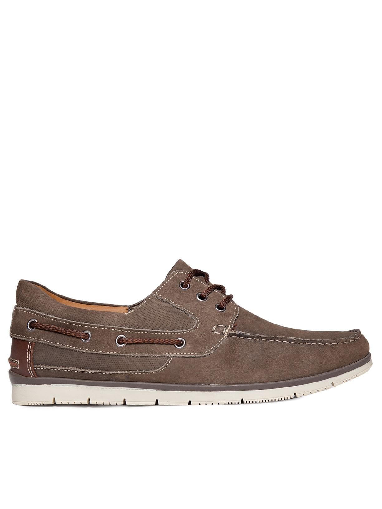 Sapato Masculino Docksiders Camurça - Bege