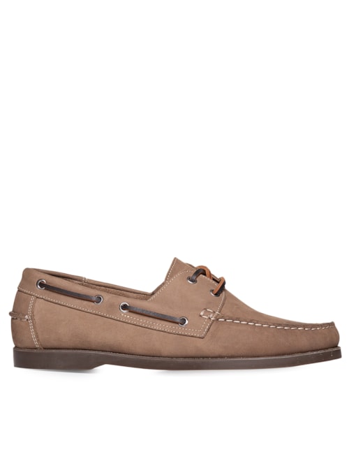 Sapato Masculino Docksiders Camurça - Marrom