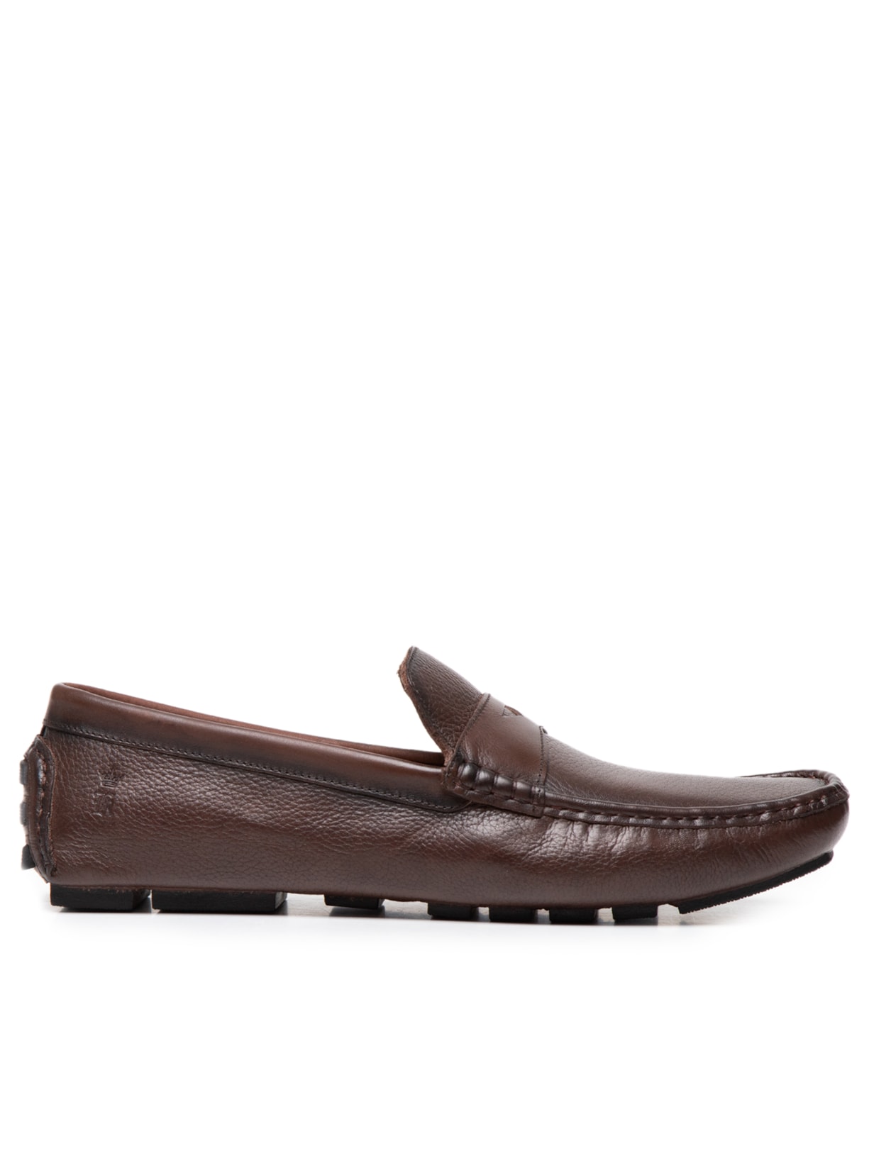 Sapato Masculino Drive Couro Gravata - Marrom