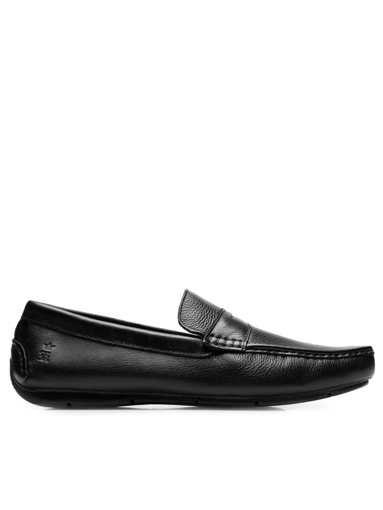 Sapato Masculino Drive Couro Gravata - Preto