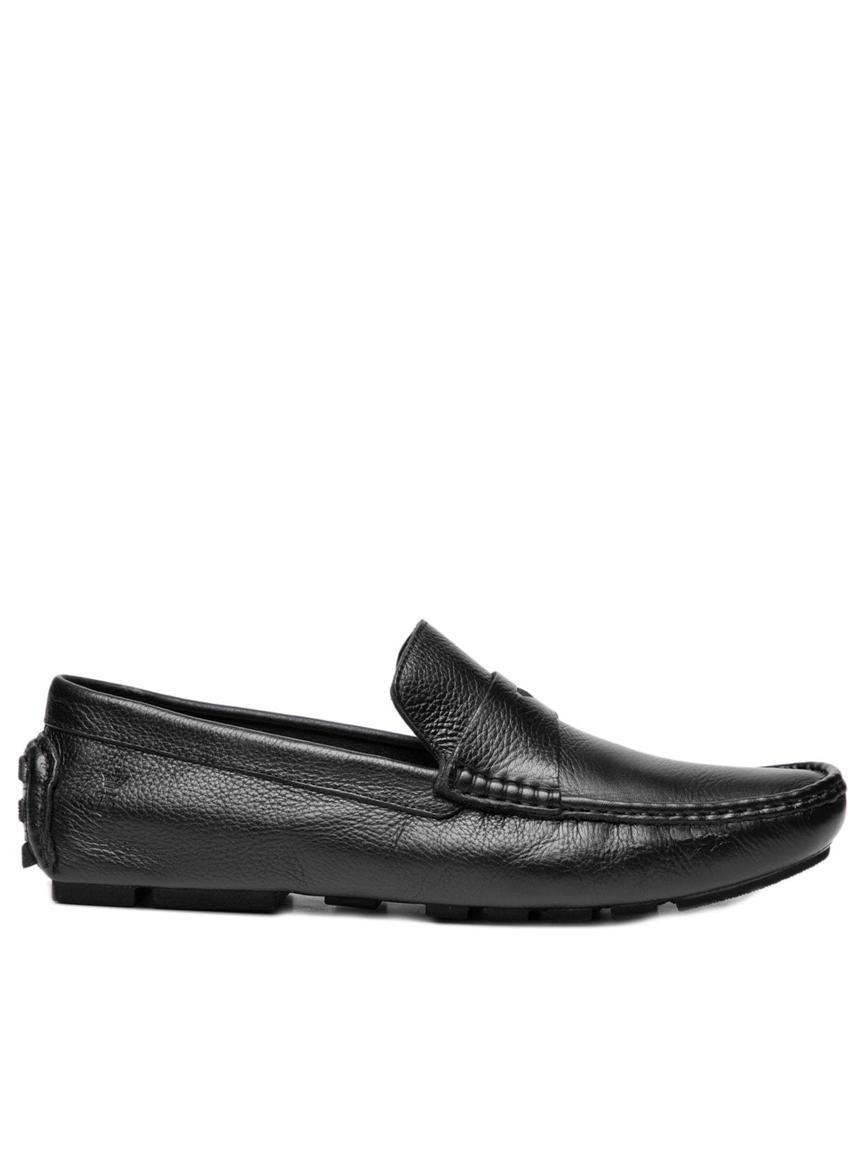 Sapato Masculino Drive Couro Gravata - Preto