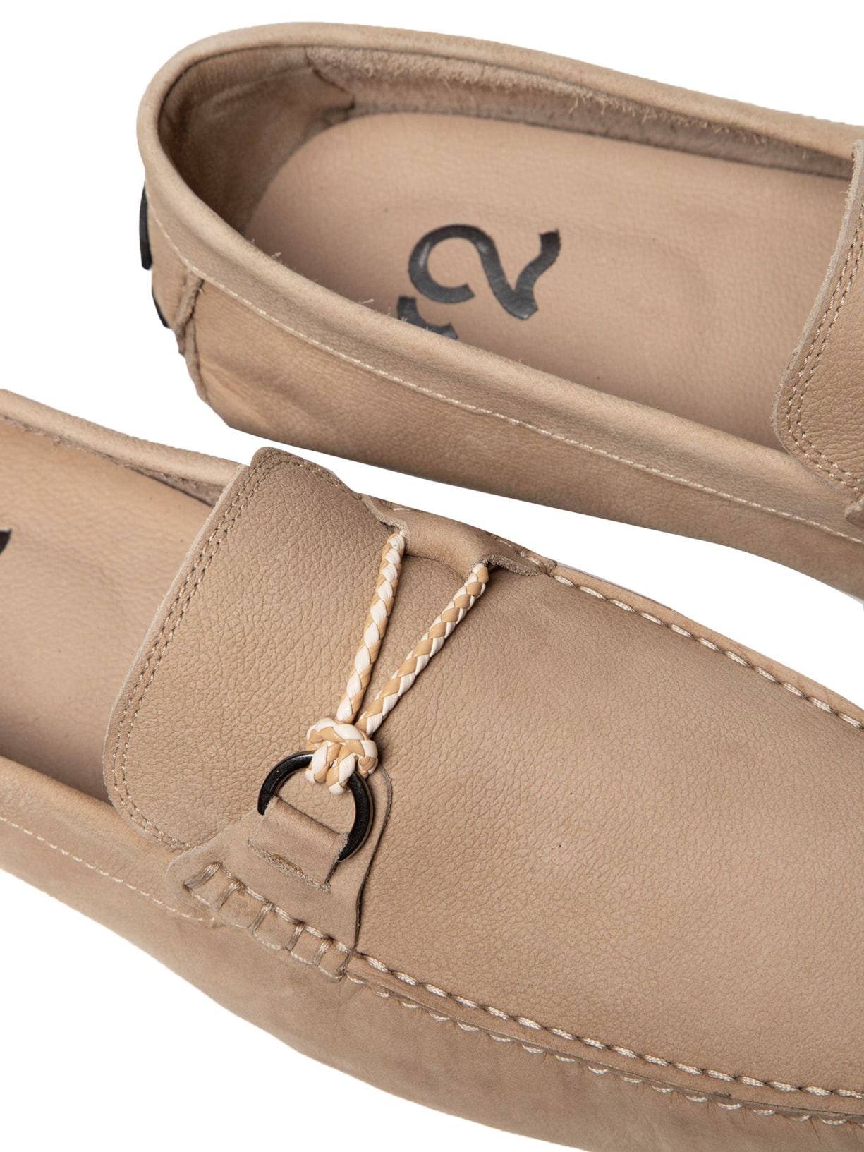 Sapato Masculino Driver Penny Loafer Suede Bege '2 Essential