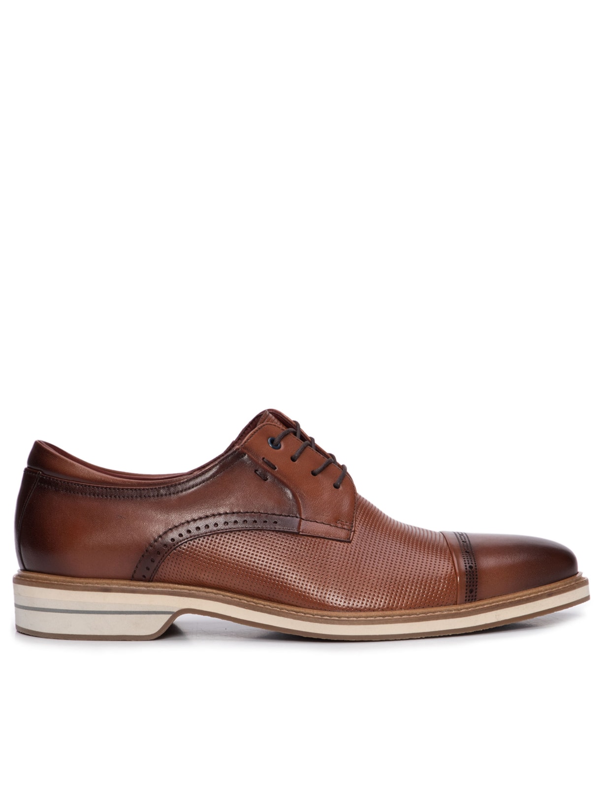 Sapato Masculino Em Couro - Marrom