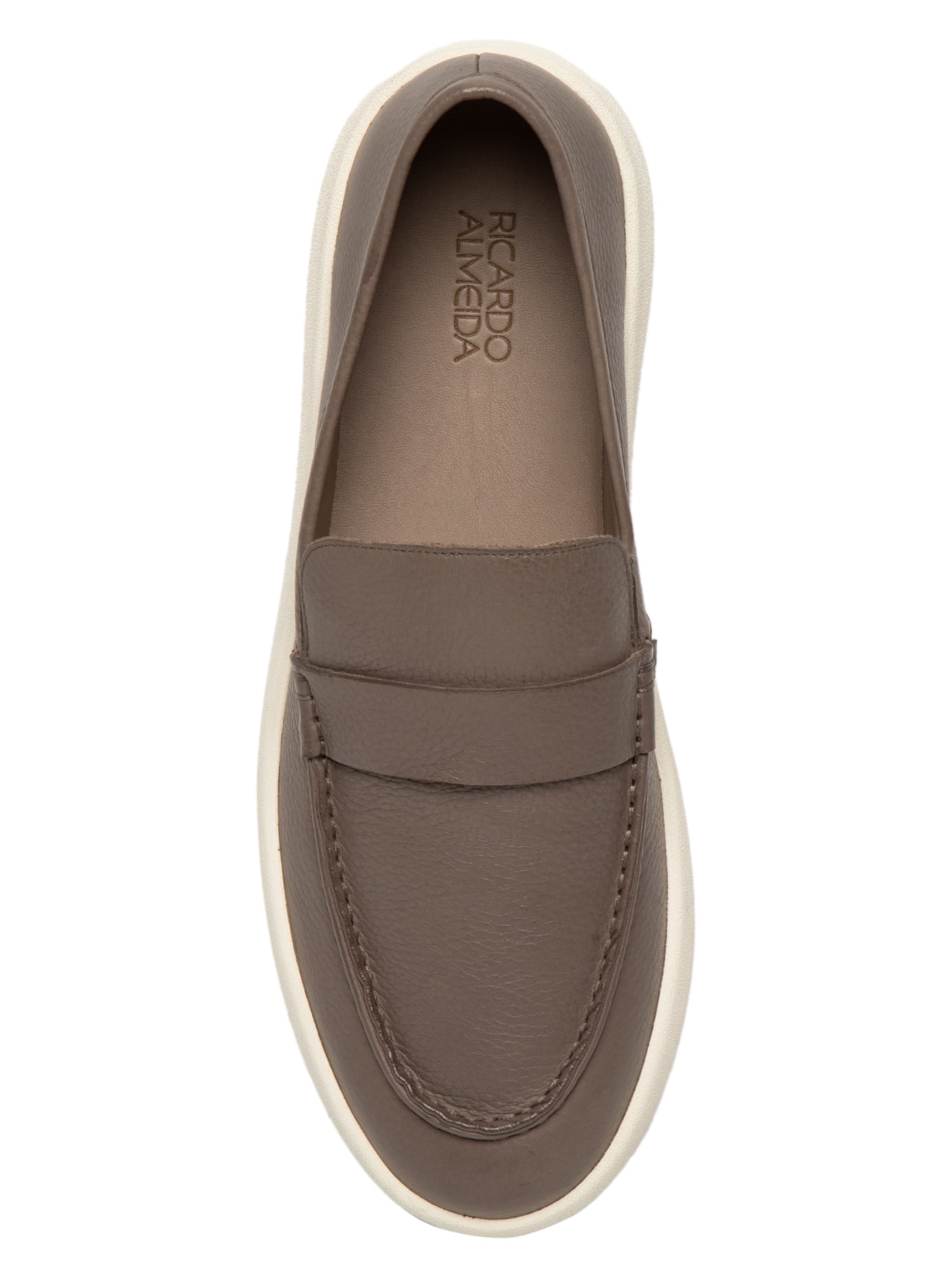 Sapato Masculino Iate Gravata Liso Vinco Cinza Ricardo Almeida