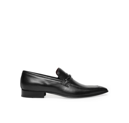 Sapato Masculino Loafer Couro - Preto