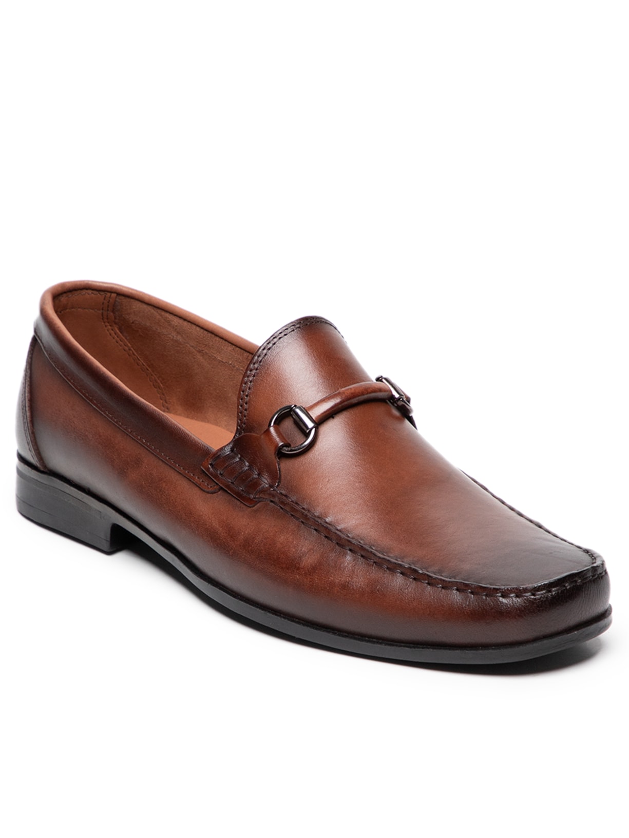 Sapato Masculino Loafer Em Couro Marrom '2 Essential