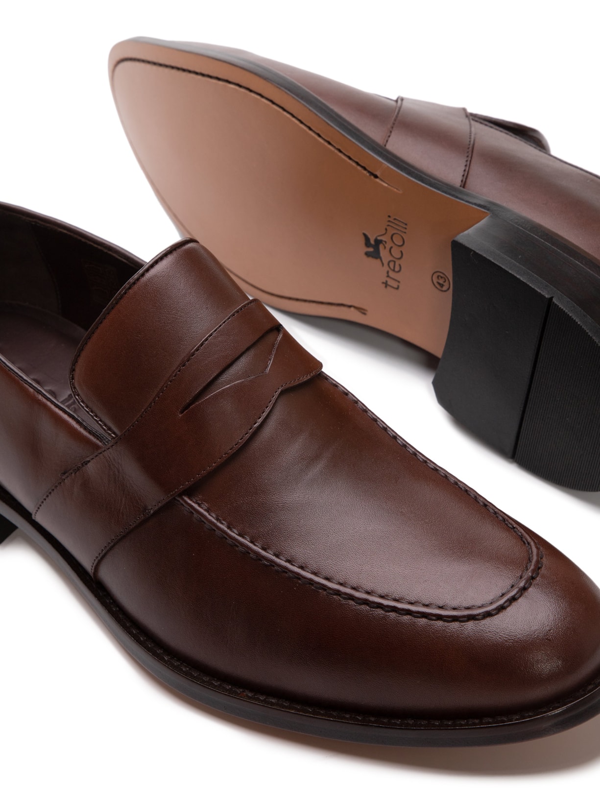 Sapato Masculino Loafer Longtie Marrom Trecolli