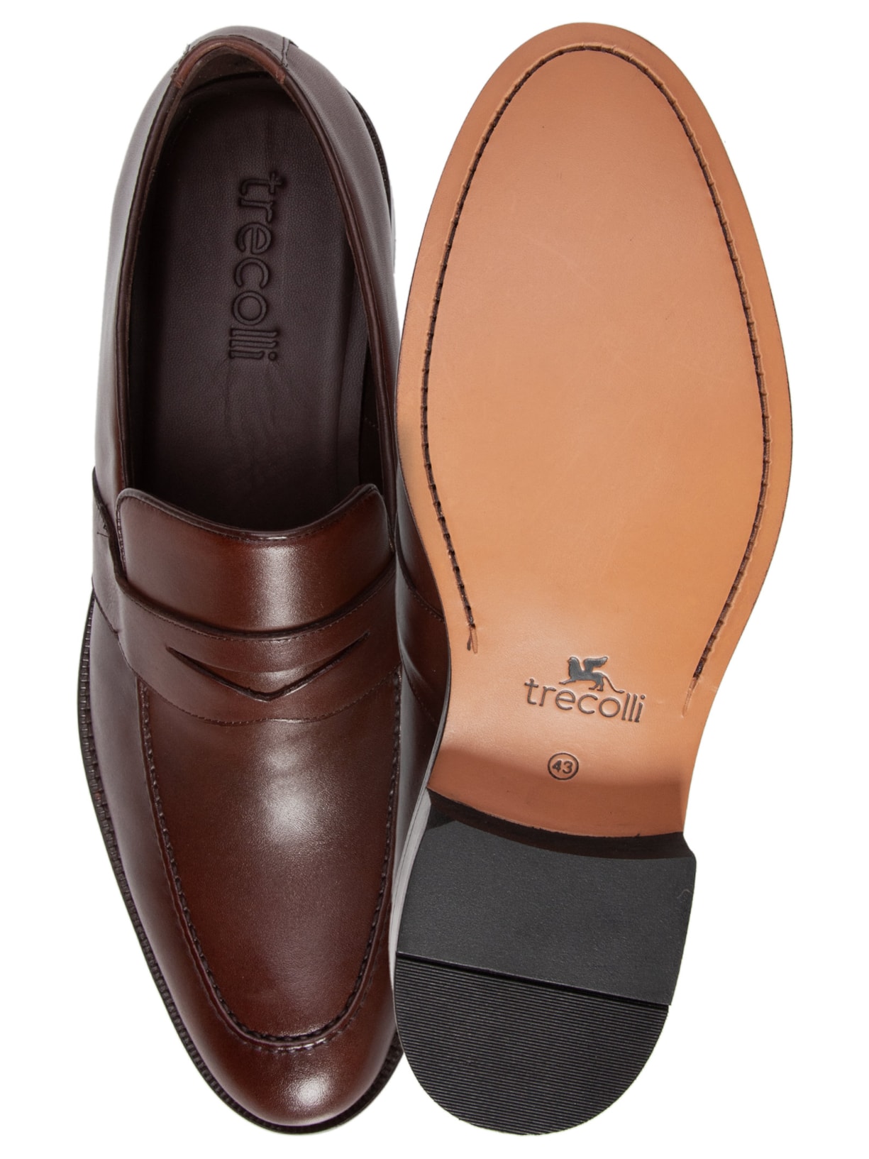 Sapato Masculino Loafer Longtie Marrom Trecolli