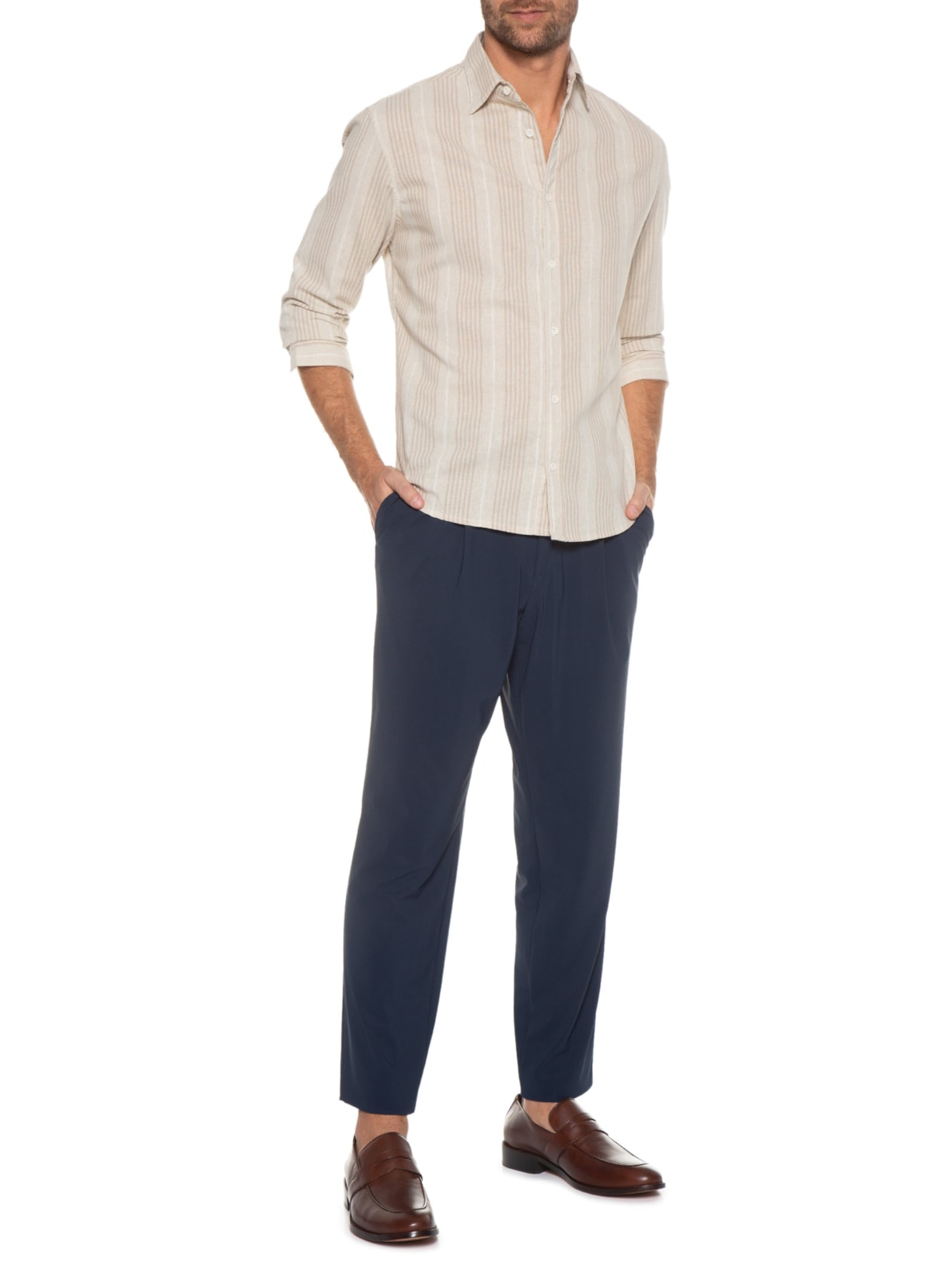 Sapato Masculino Loafer Longtie Marrom Trecolli