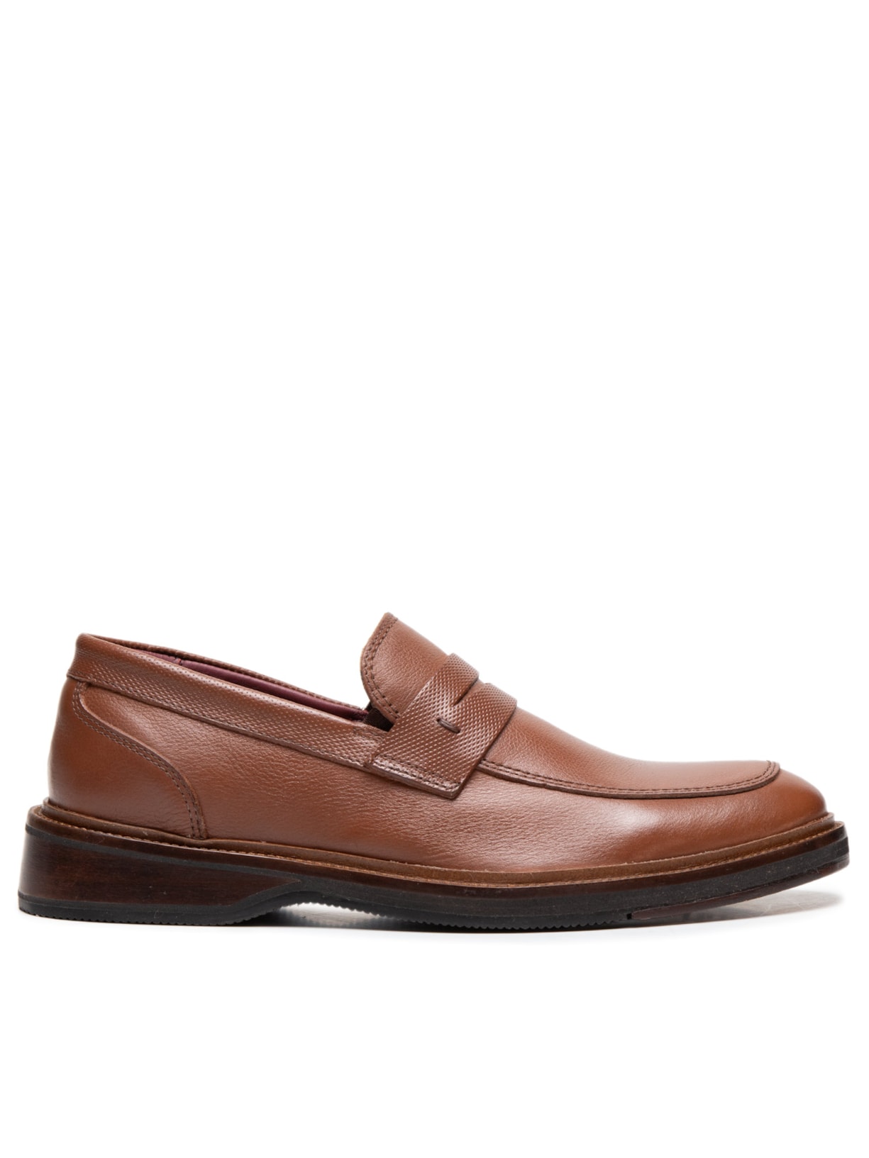 Sapato Masculino Loafer Social em Couro - Marrom