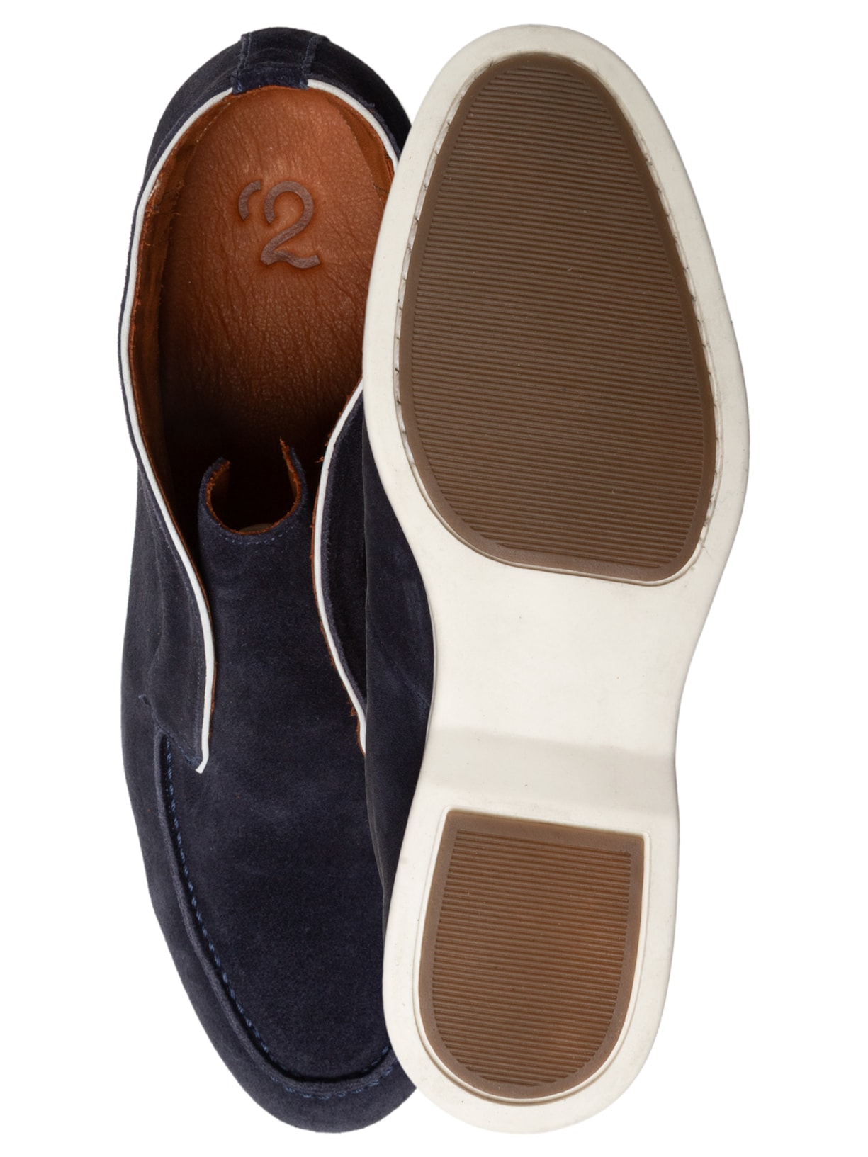 Sapato Masculino Loafer Walker Em Camurça Azul '2 Essential