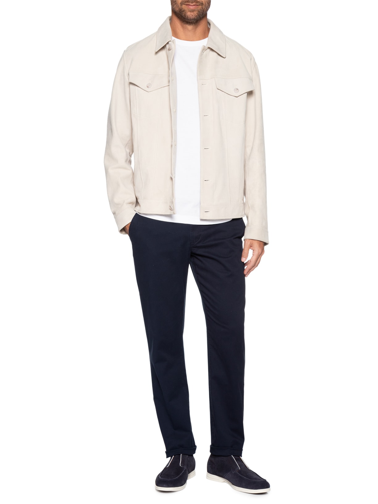 Sapato Masculino Loafer Walker Em Camurça Azul '2 Essential