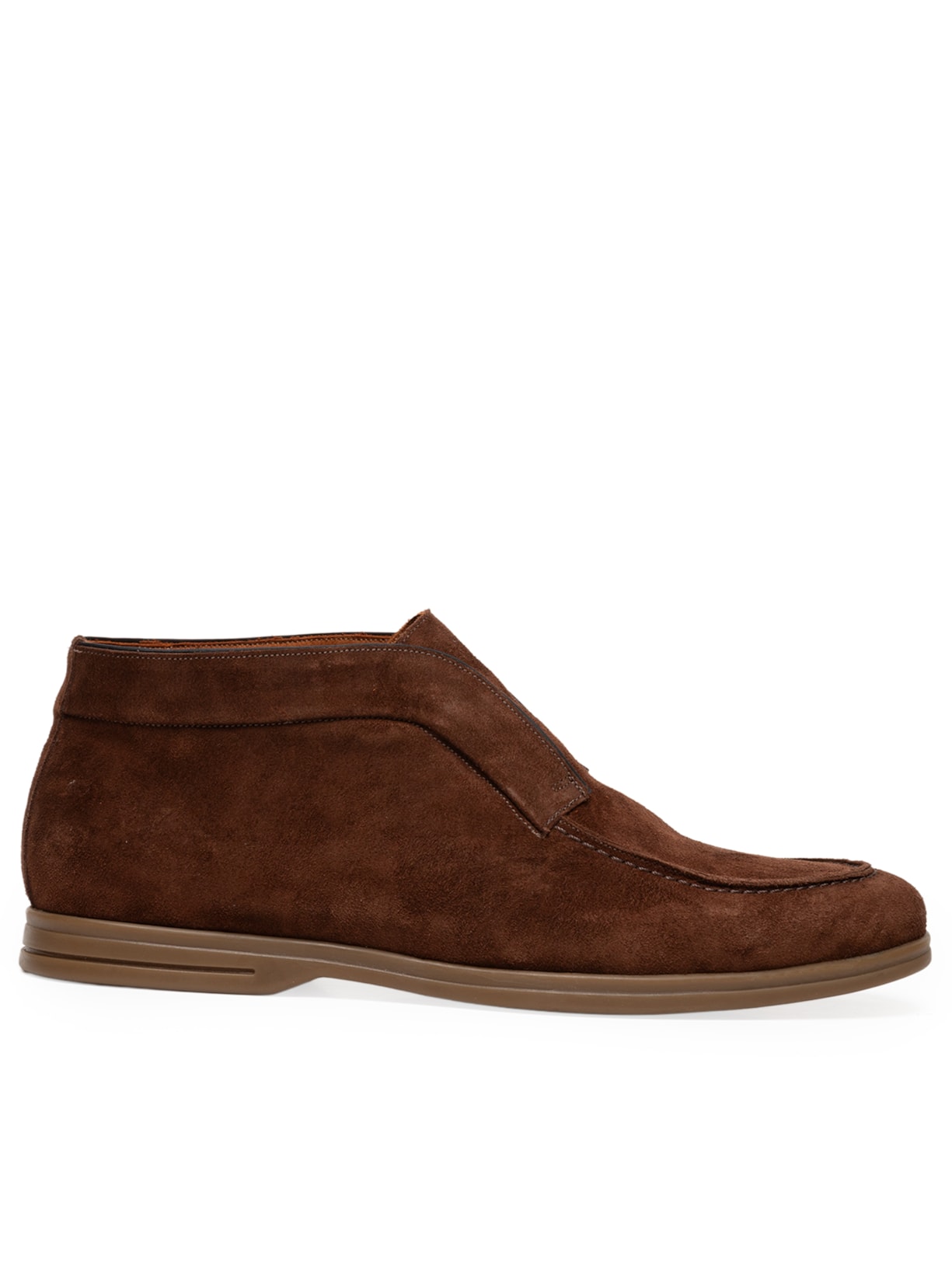 Sapato Masculino Loafer Walker Em Camurça - Marrom