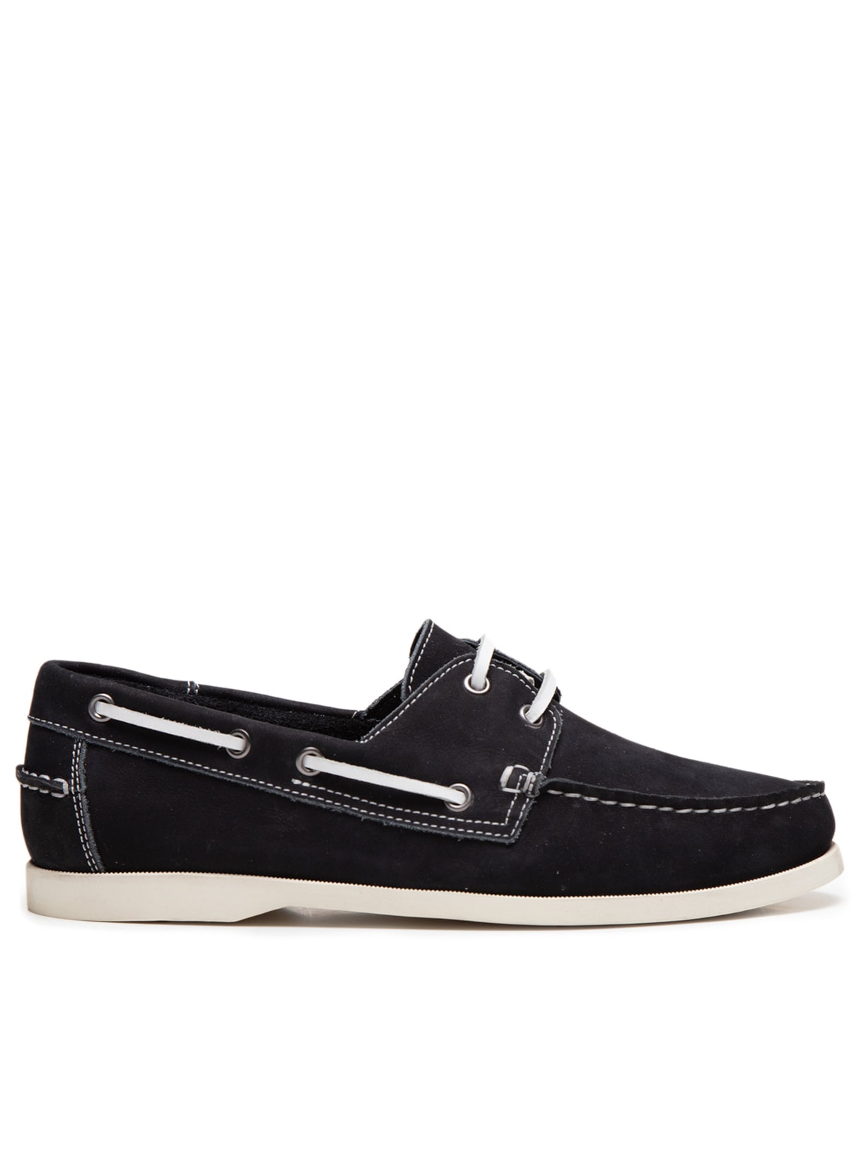 Sapato Masculino Mocassim Casual em Suede - Azul