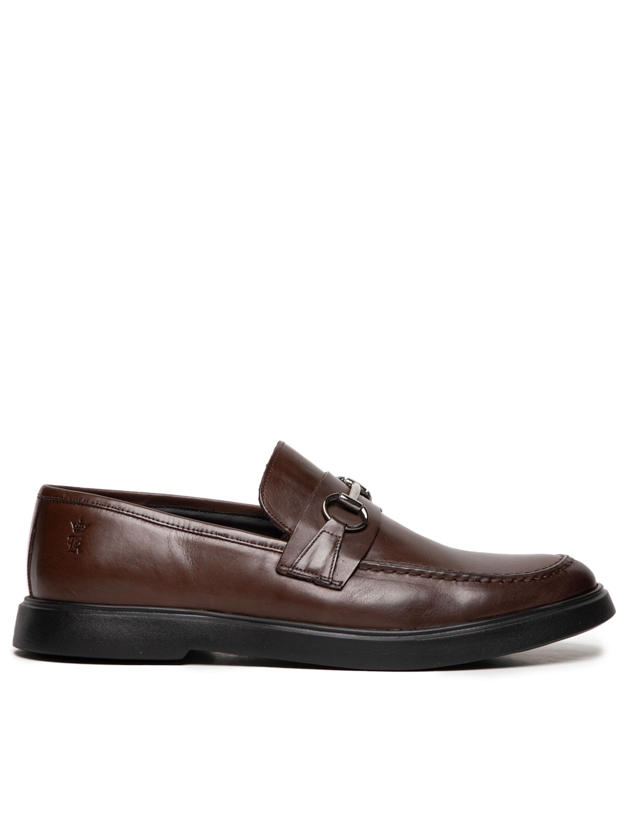 Sapato Masculino Mocassim Couro Bridão Marrom Sergio K
