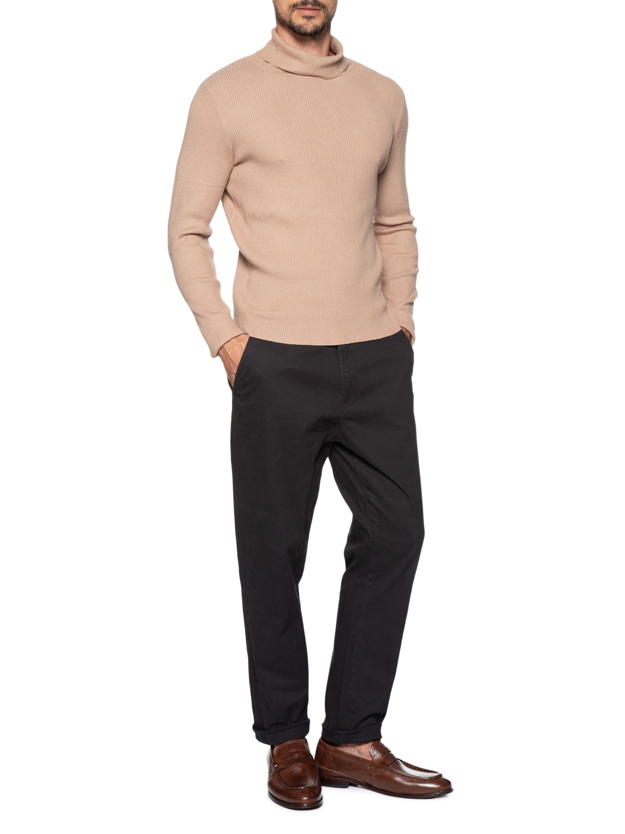 Sapato Masculino Mocassim Couro Mônaco Marrom Sergio K