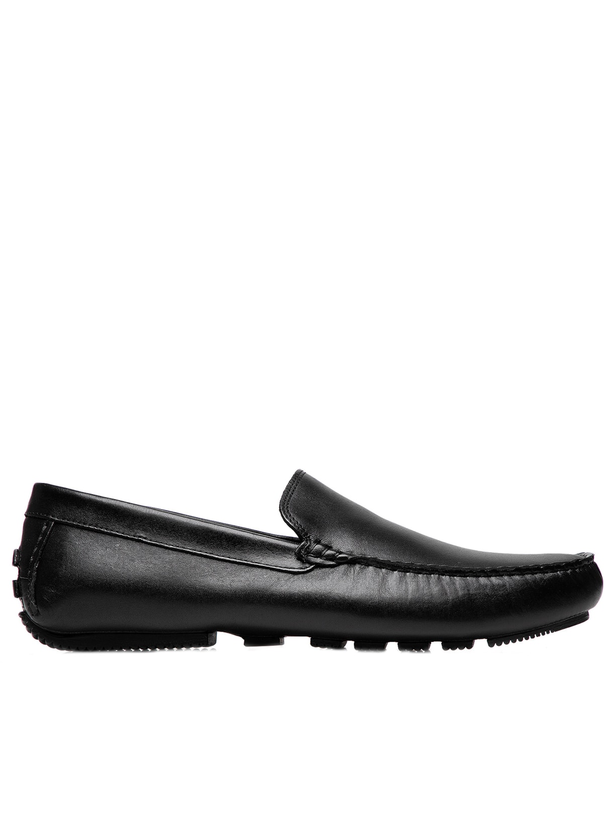 Sapato Masculino Mocassim Couro - Preto