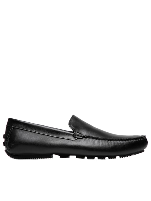 Sapato Masculino Mocassim Couro - Preto